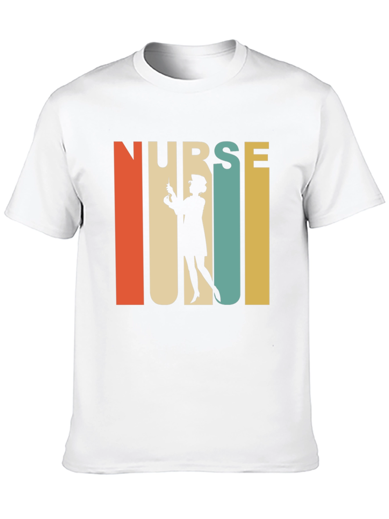 Black Retro Nurse Graphic T-Shirt - Vintage Style Tee view 10