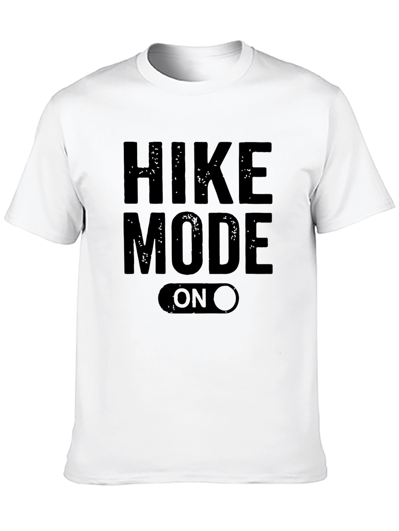 Black Hike Mode On Black Graphic T-Shirt view 10