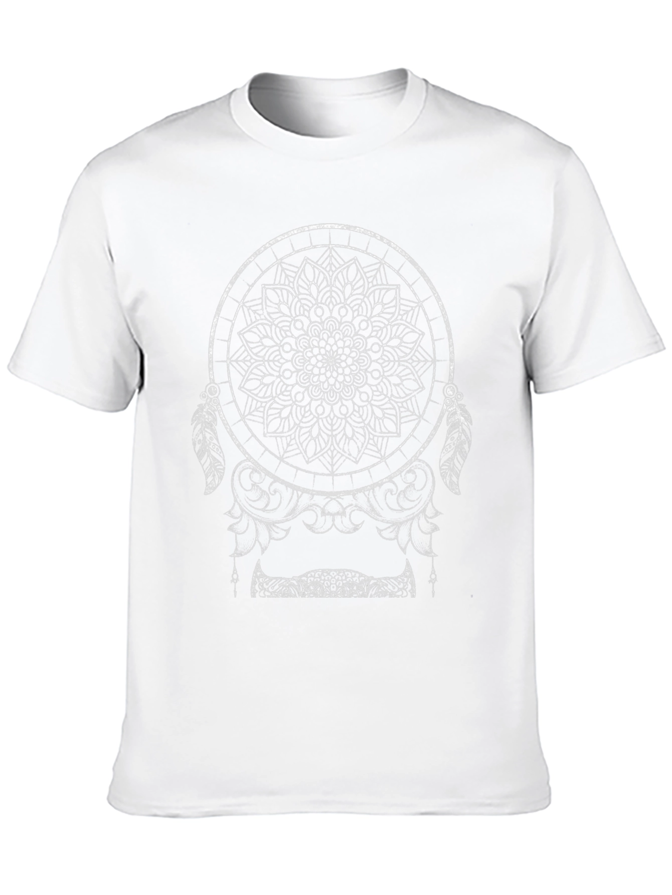 Black Dreamcatcher Graphic Tee - Unisex Black T-Shirt view 10