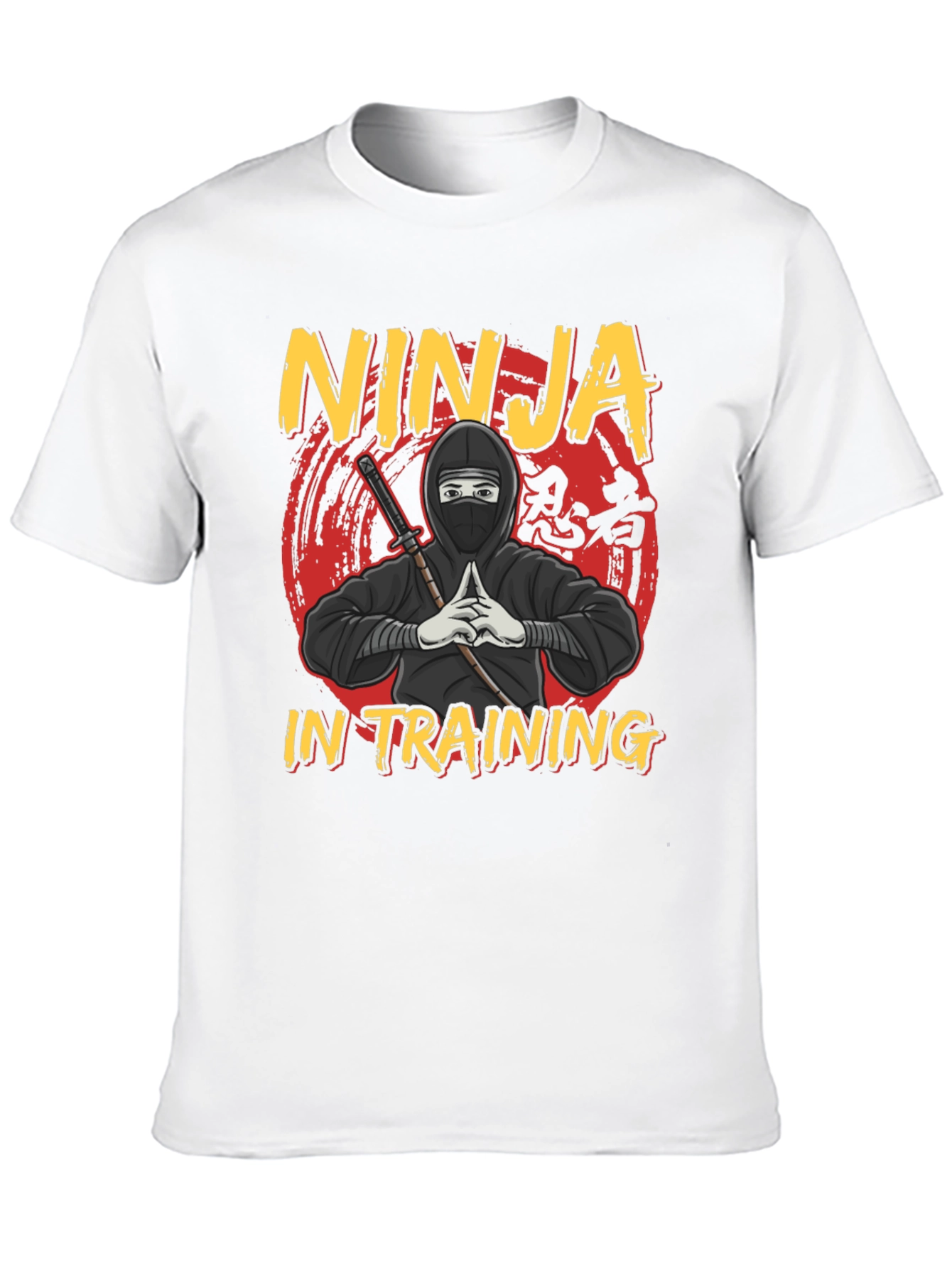 Black Ninja In Training Graphic T-Shirt view 10