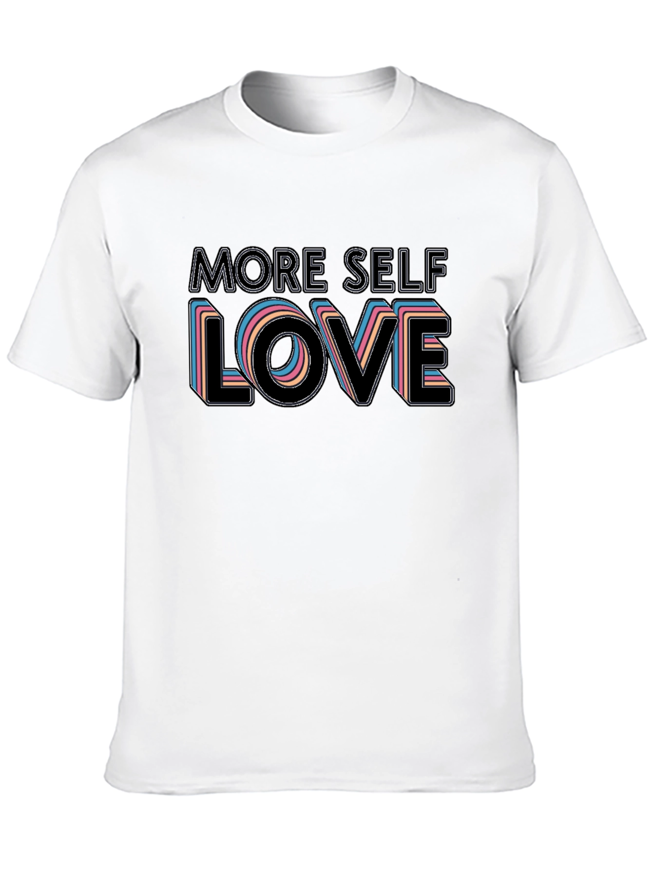 Black More Self Love Black Graphic T-Shirt view 10