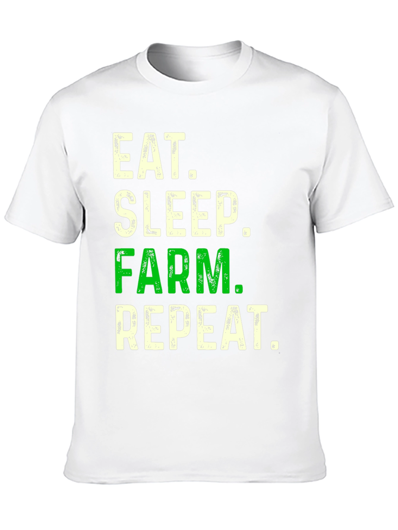 Black Eat Sleep Farm Repeat Graphic Tee view 10
