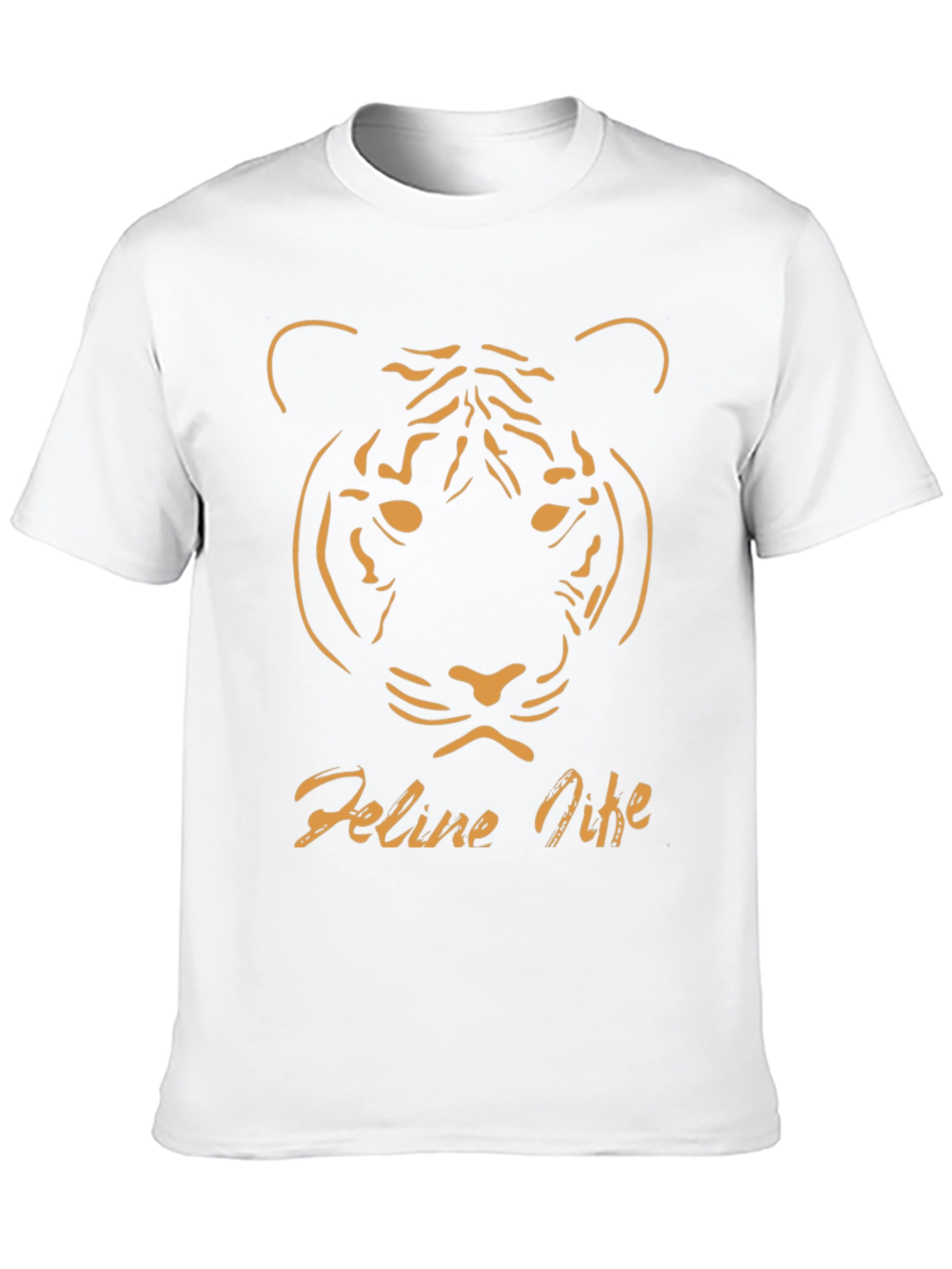 Black Feline Nine Graphic Tee - Black Tiger Design view 10
