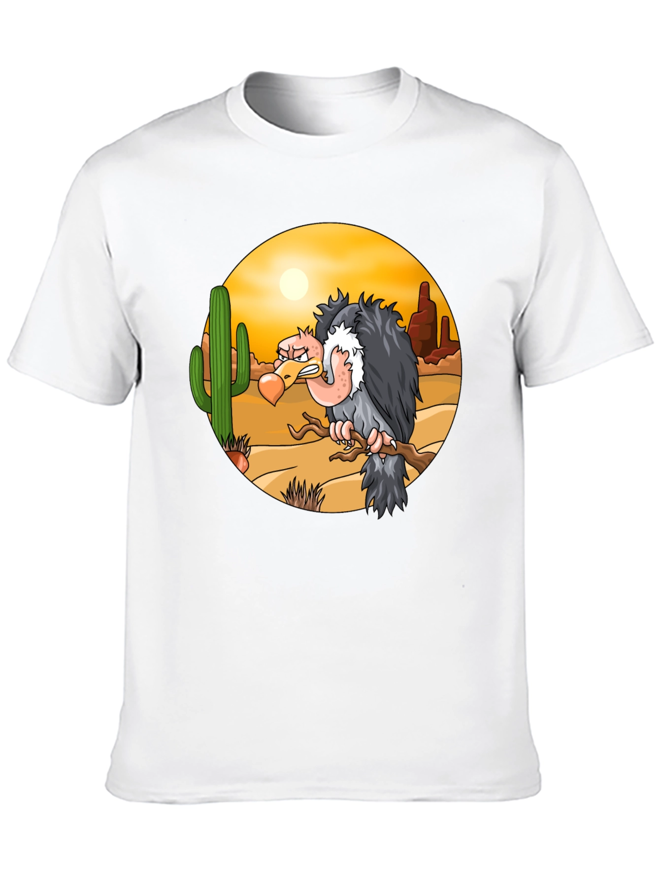 Black Desert Vulture Graphic T-Shirt view 10