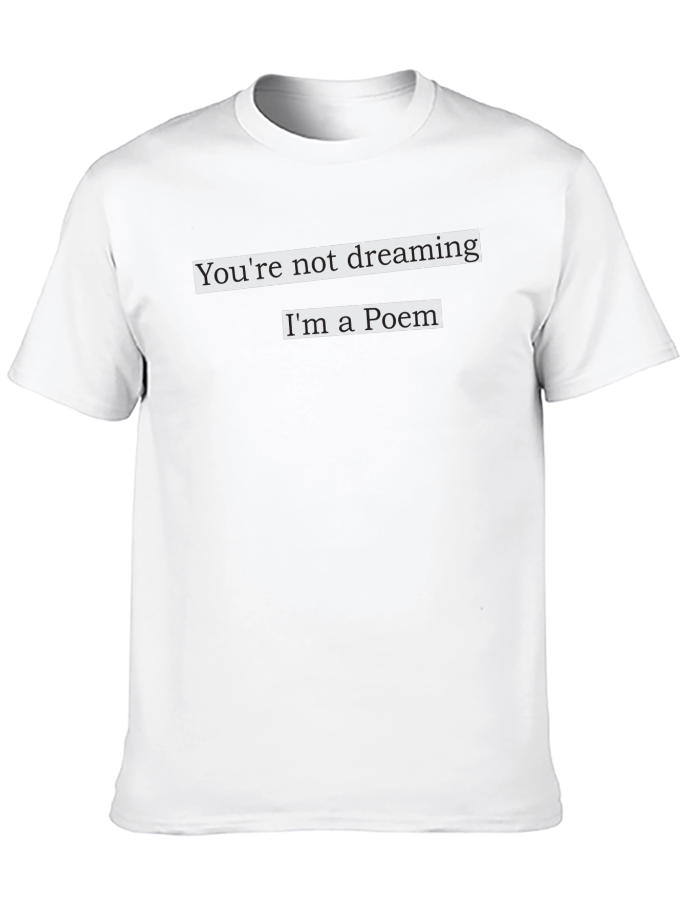Black Poem Graphic T-Shirt view 10