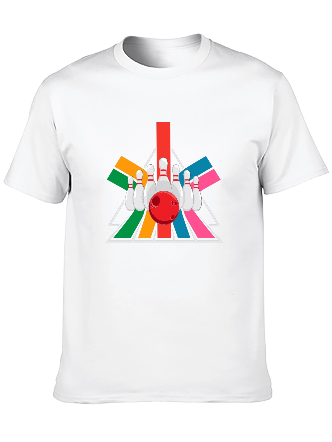 Black Retro Bowling Strike T-Shirt view 10
