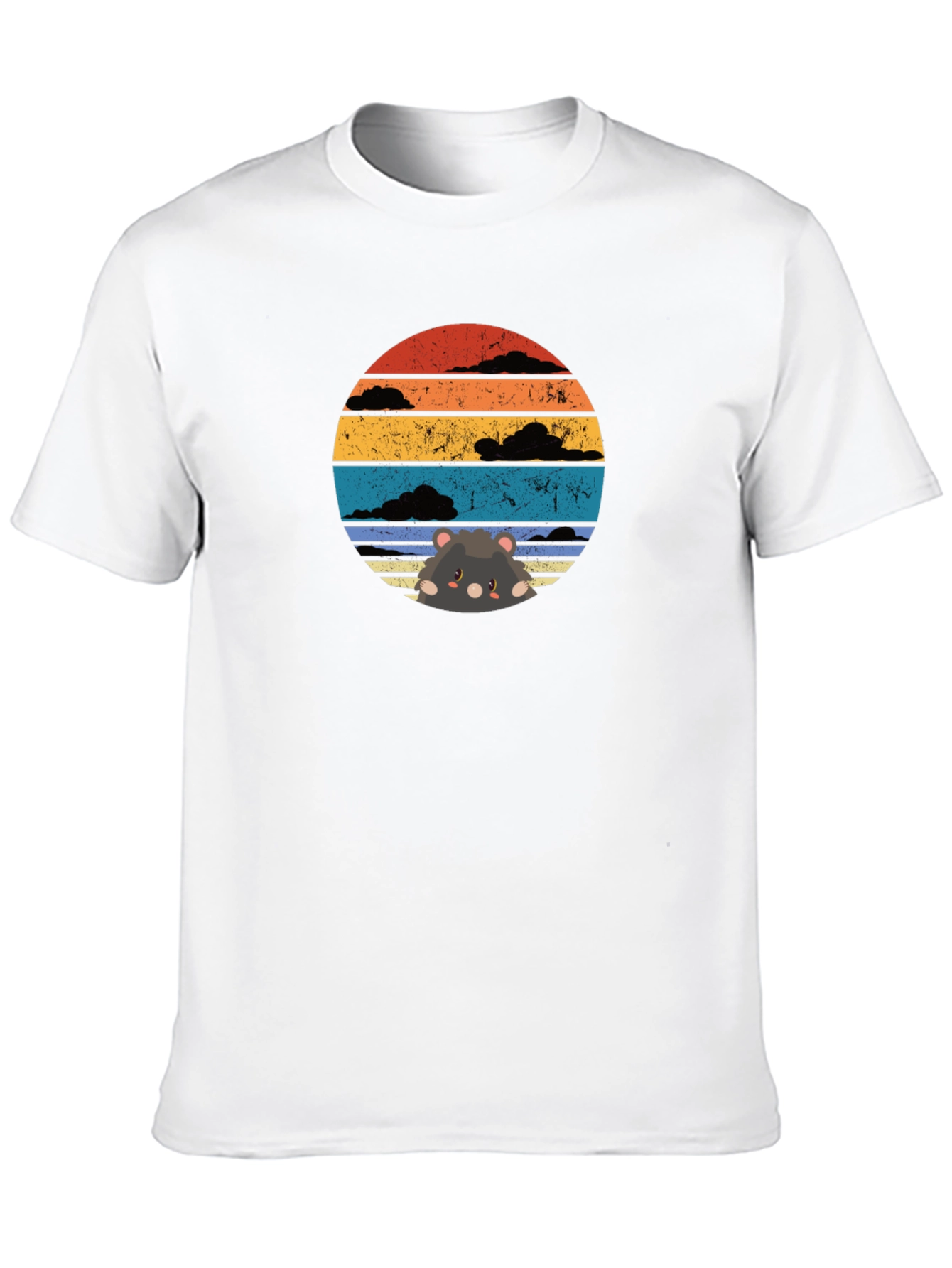 Black Sunset Hamster T-Shirt view 10