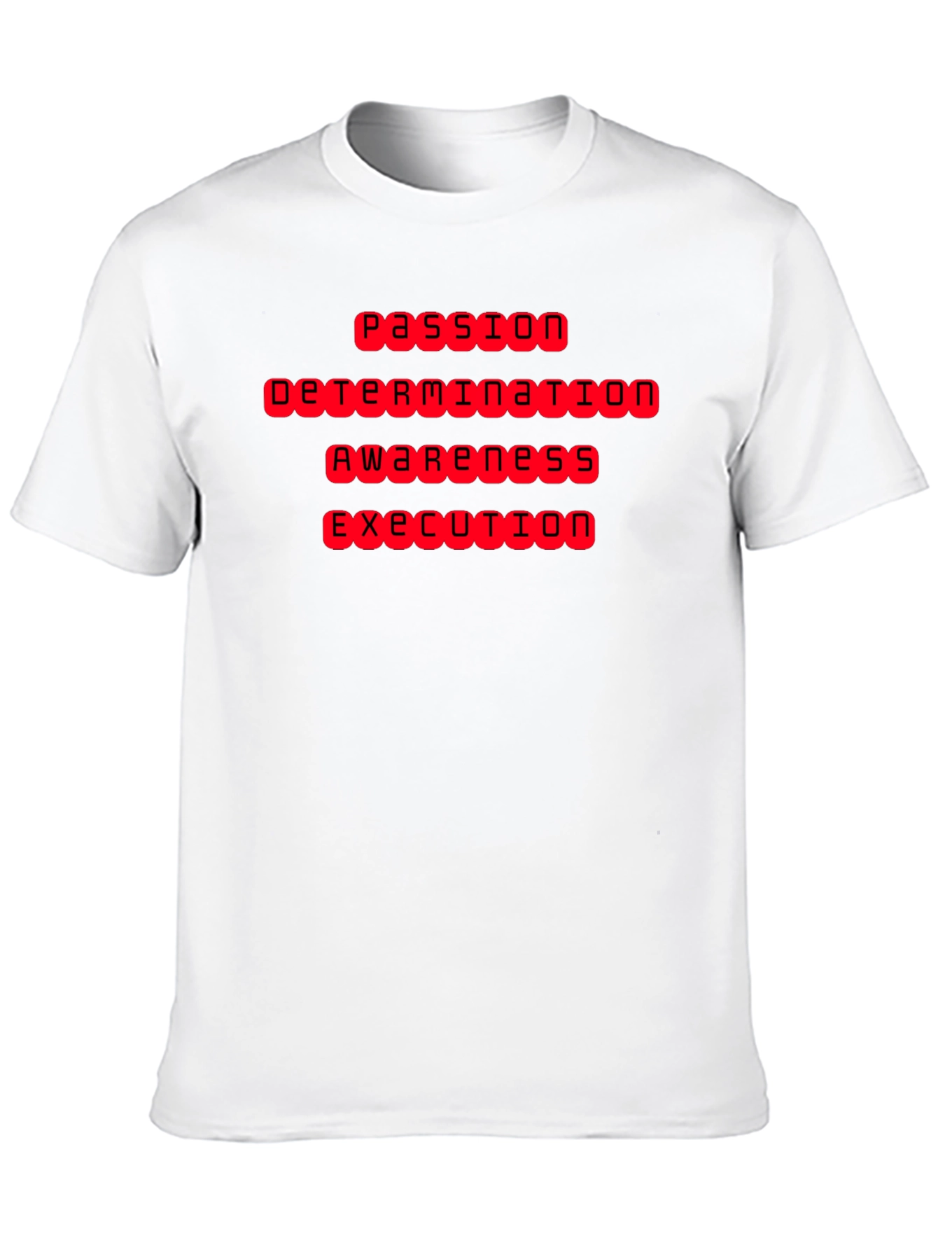 Black Passion Determination Awareness Execution T-Shirt view 10
