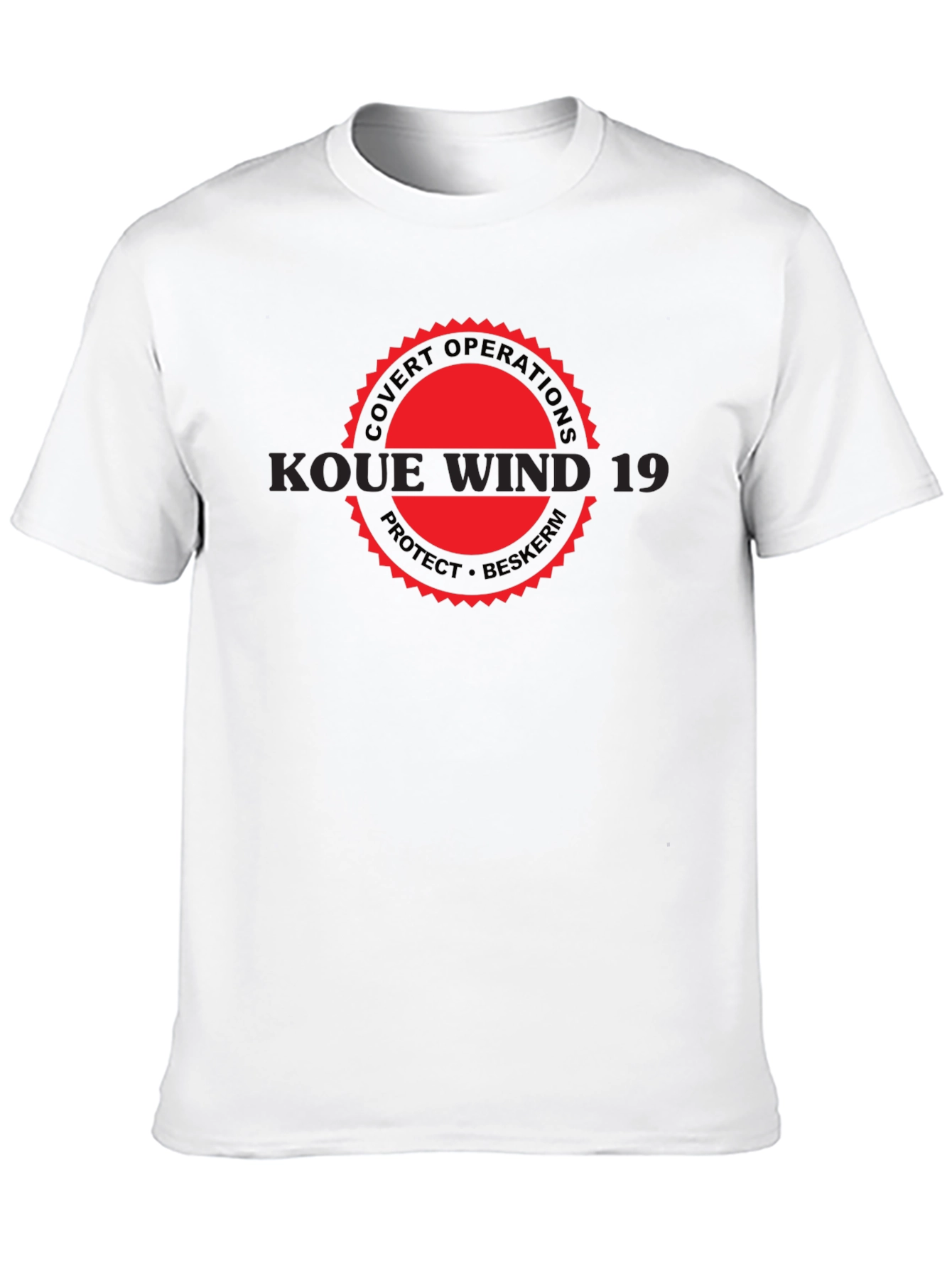 Black Koue Wind 19 Graphic Tee - Covert Operations T-Shirt view 10