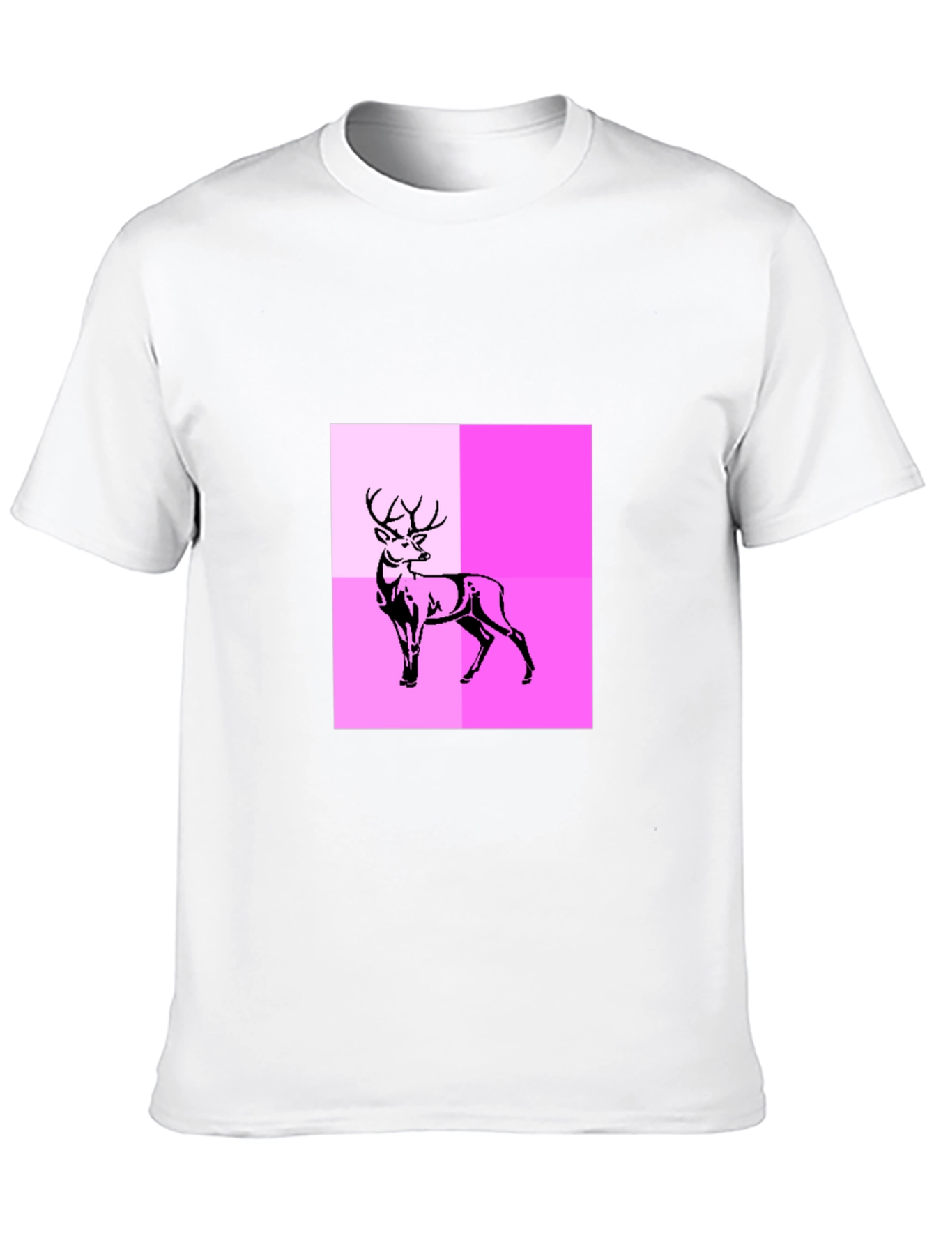 Black Deer Graphic Tee - Modern Abstract Design view 10