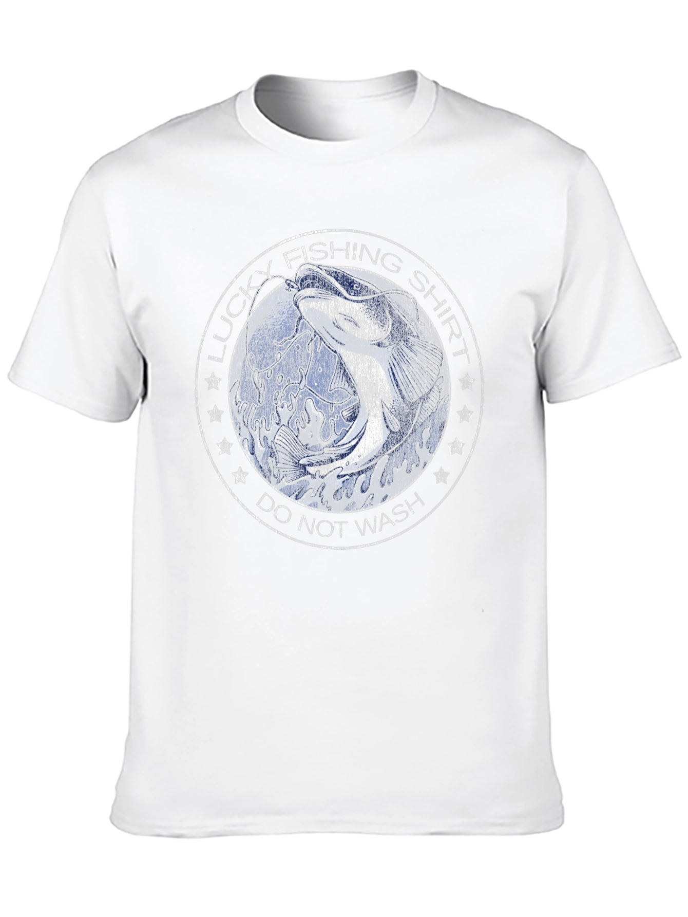 Black Lucky Fishing Shirt - Novelty Graphic Tee view 10