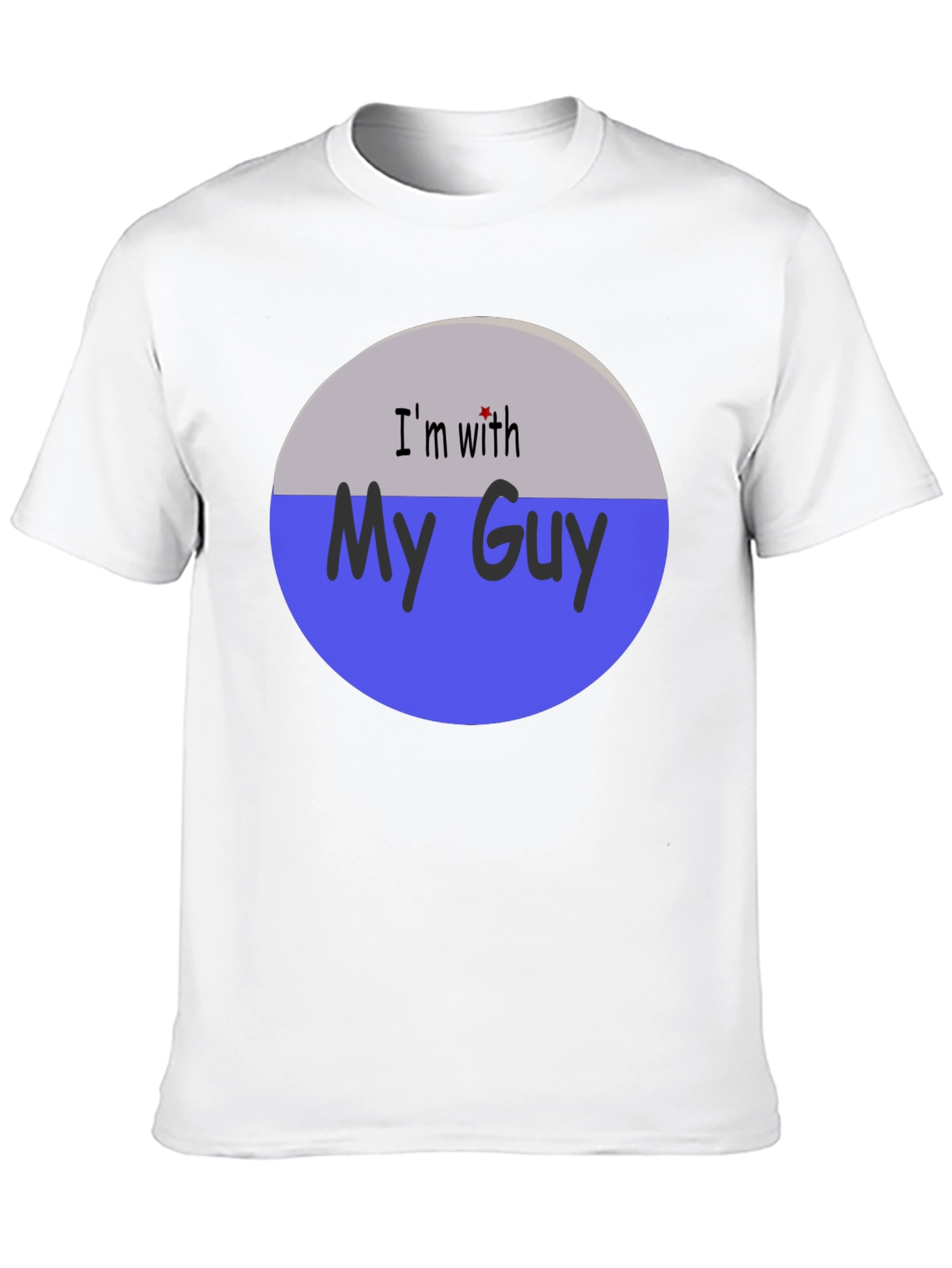 Black I'm With My Guy Graphic T-Shirt view 10