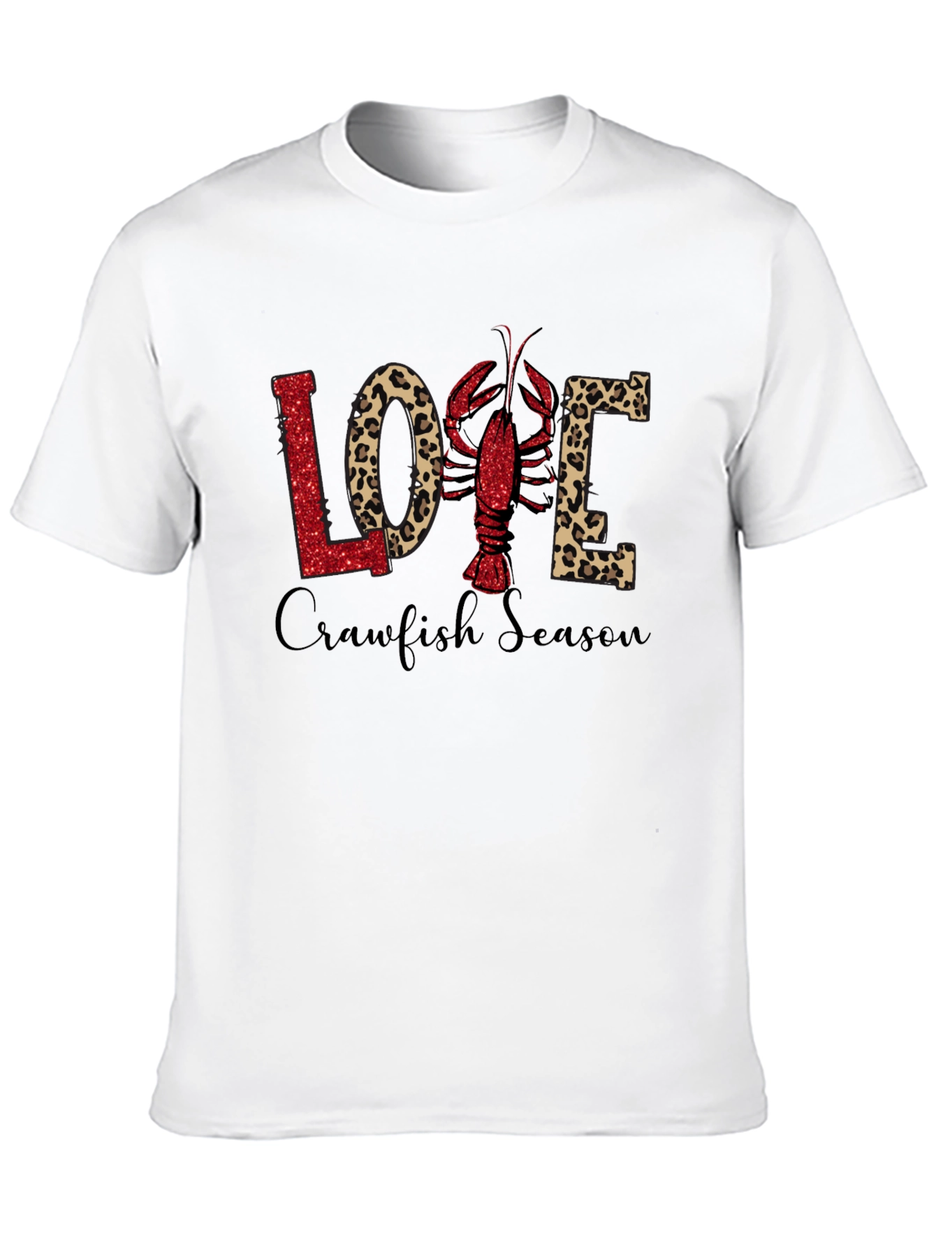 Black Crawfish Season Love Graphic Tee view 10