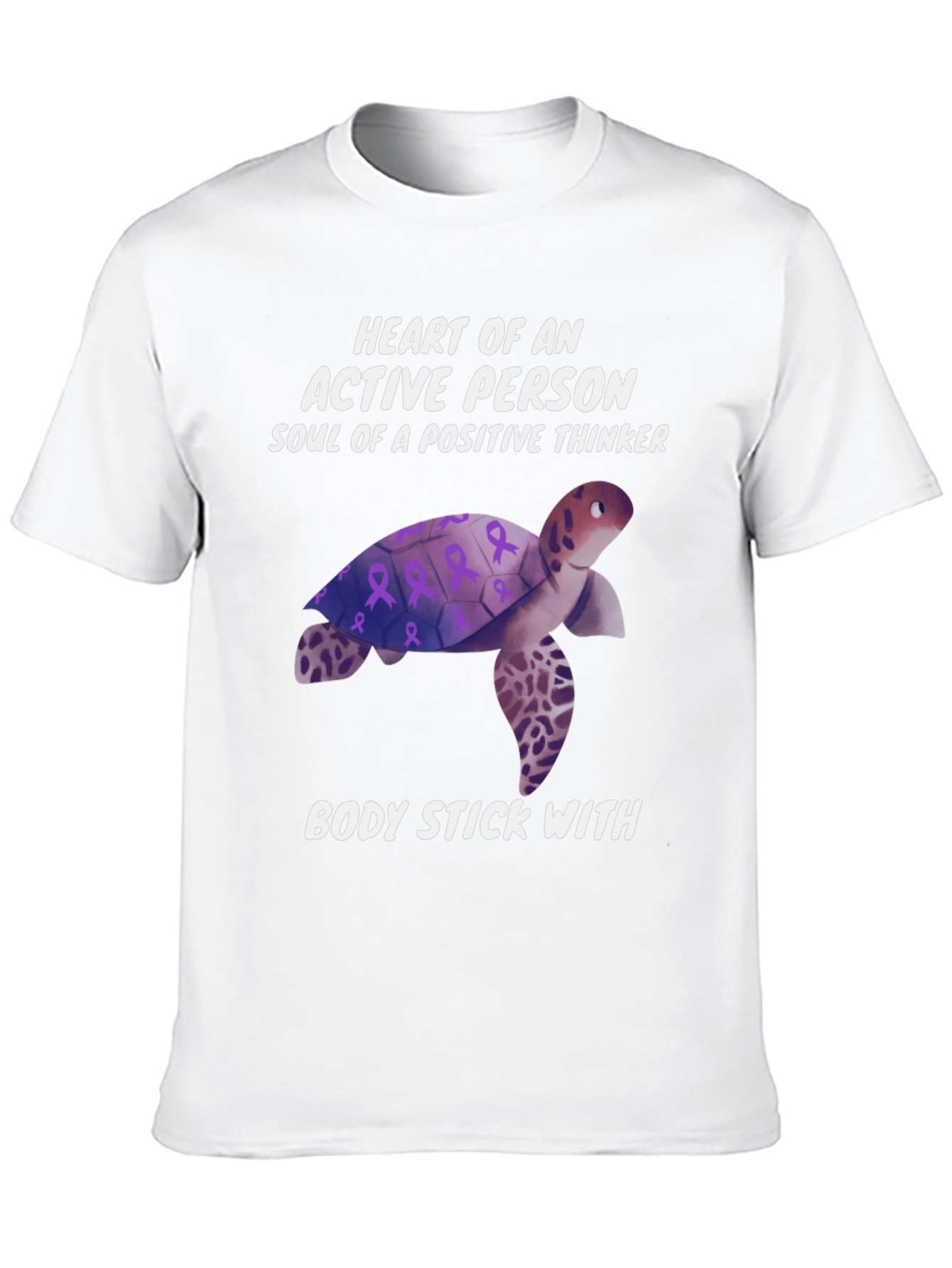 Black Turtle Positive Thinker T-Shirt view 10
