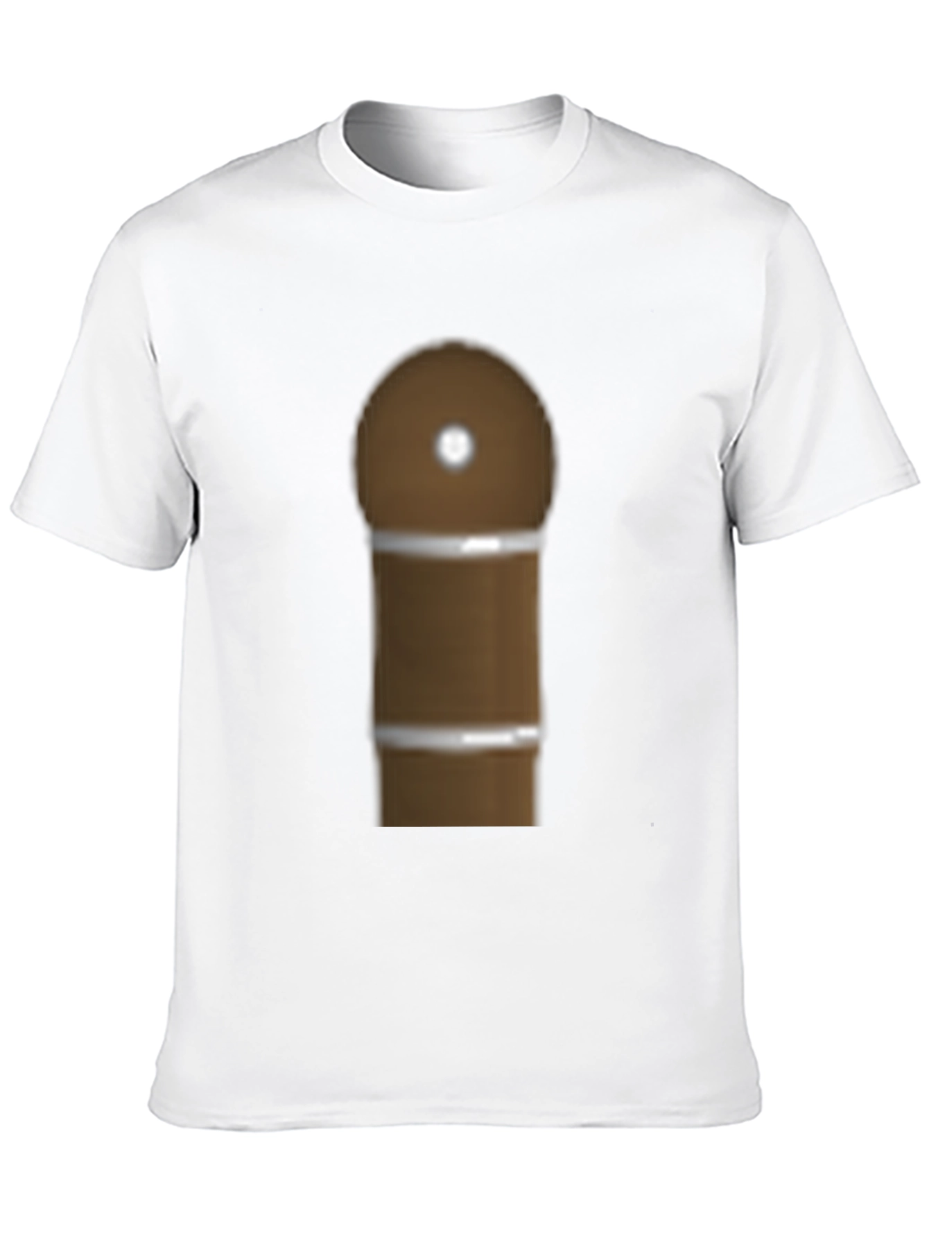 Black Novelty Brown Cigar Graphic T-Shirt view 10