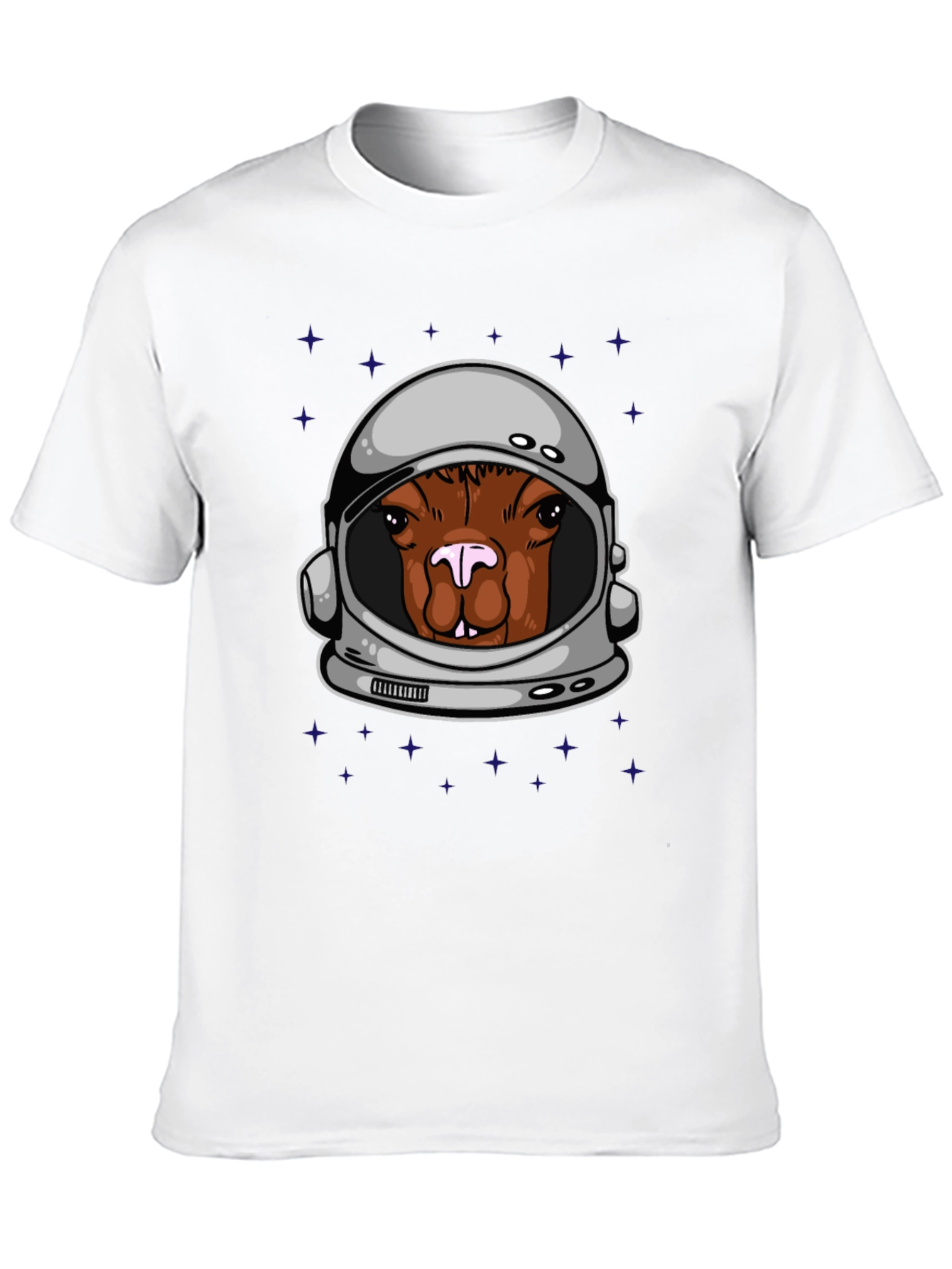 Black Astronaut Llama Graphic Tee - Space Animal Shirt view 10