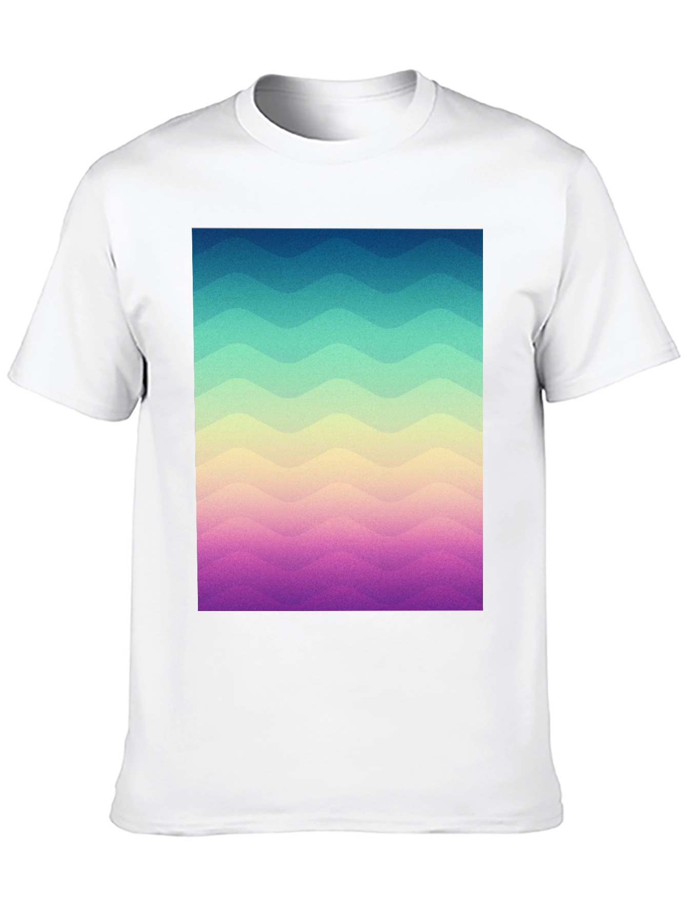 Black Wavy Gradient T-Shirt - Casual Comfort view 10