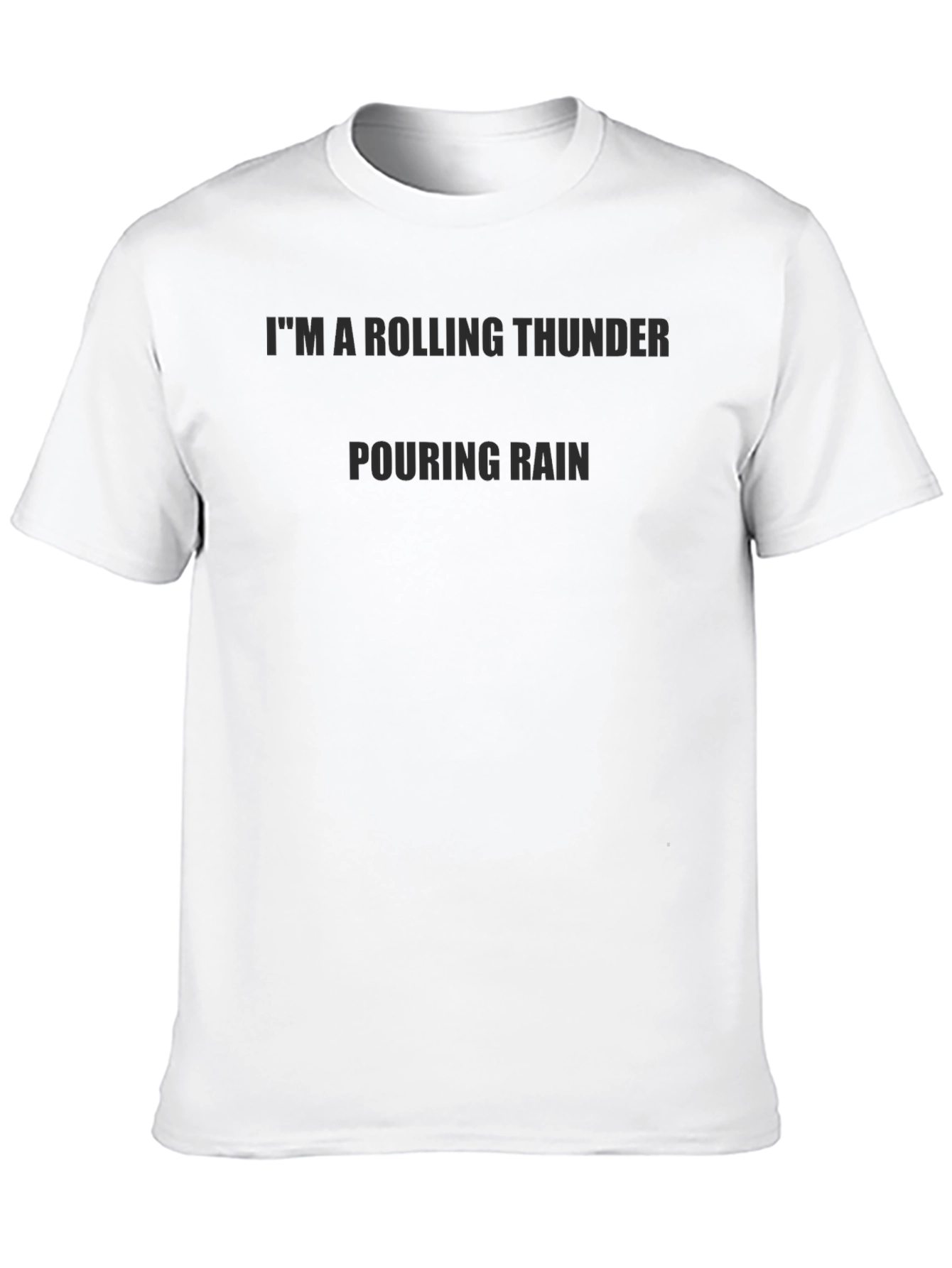 Black Rolling Thunder Tee - Dark Humor Graphic T-Shirt view 10