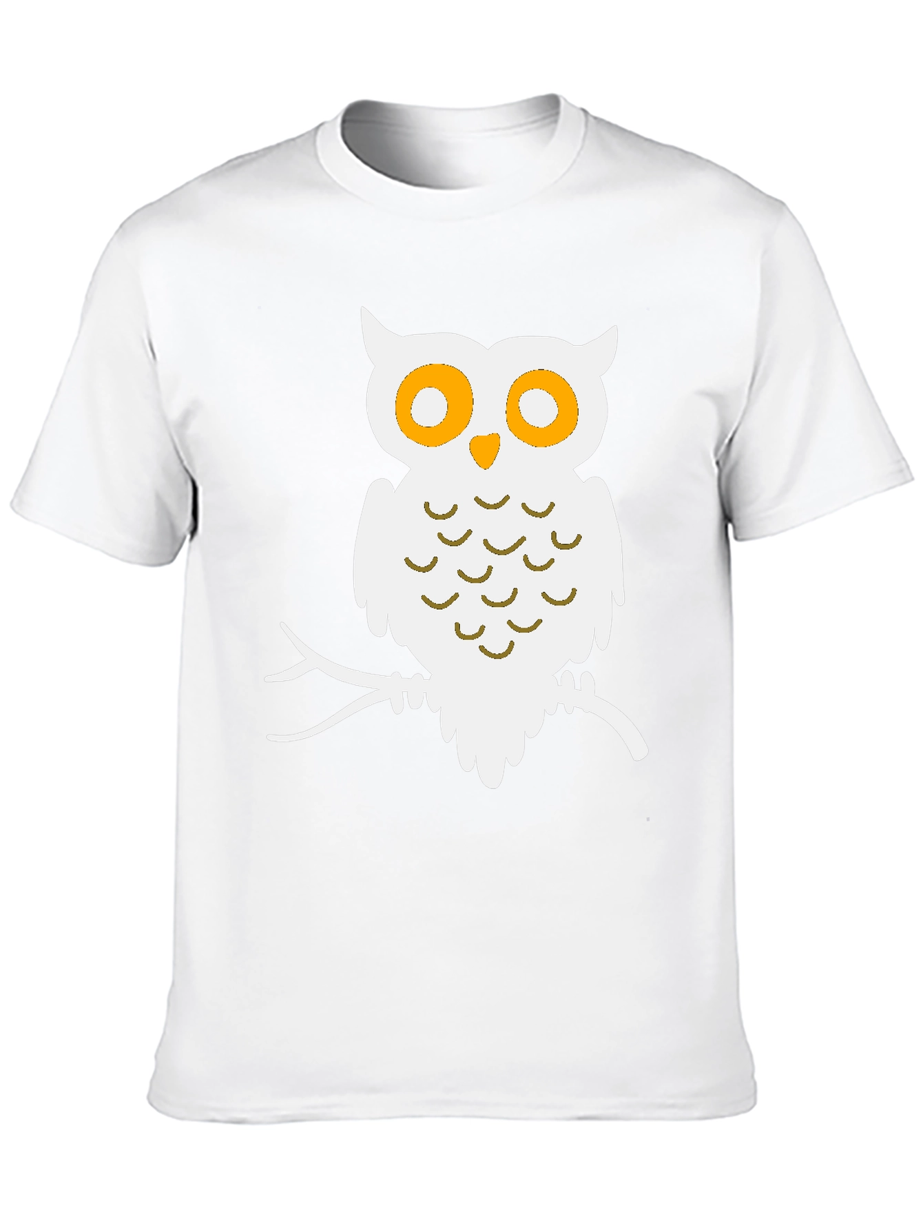 Black Owl Graphic Print Black T-Shirt view 10