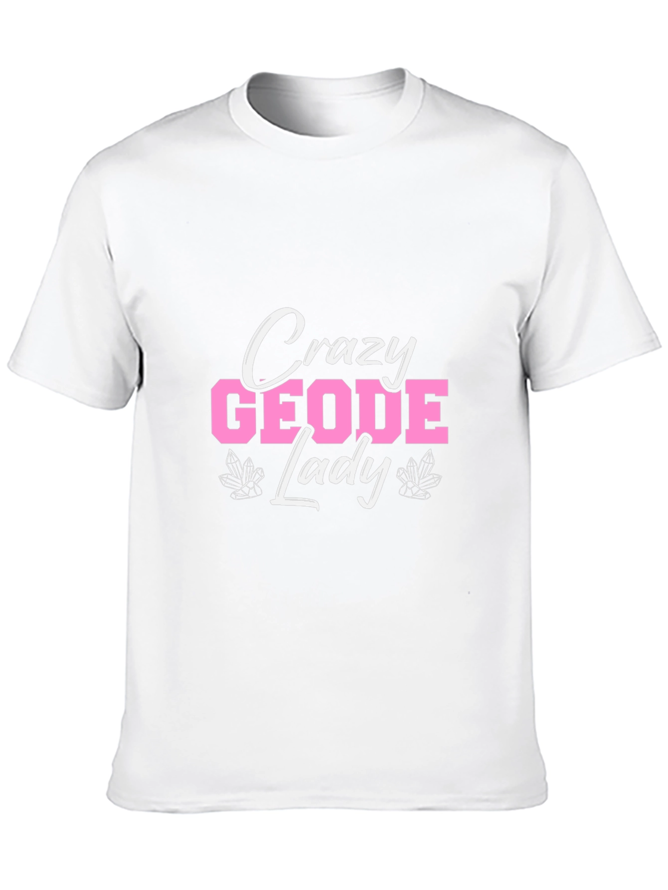 Black Crazy Geode Lady Graphic T-Shirt - Black view 10