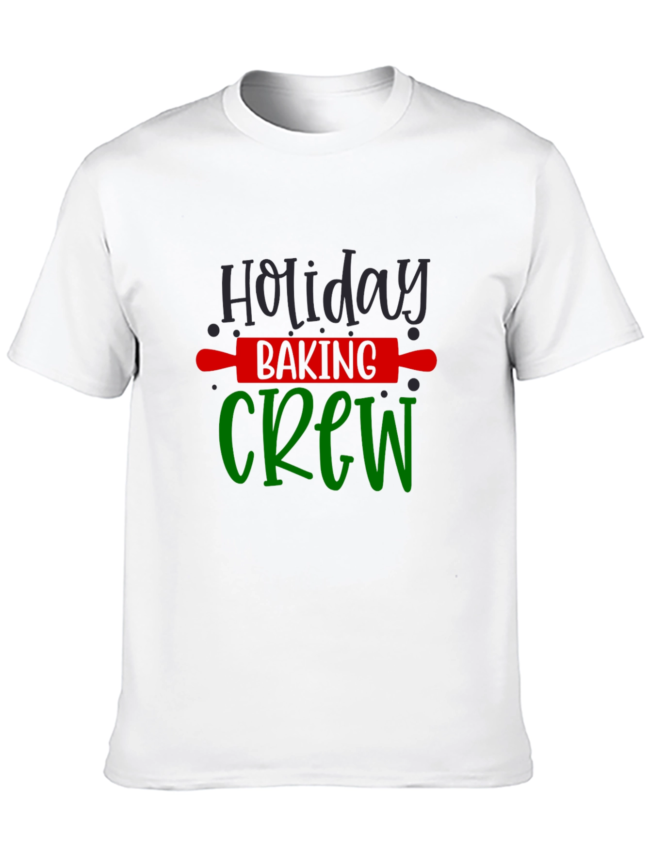 Black Holiday Baking Crew T-Shirt - Festive Fun! view 10