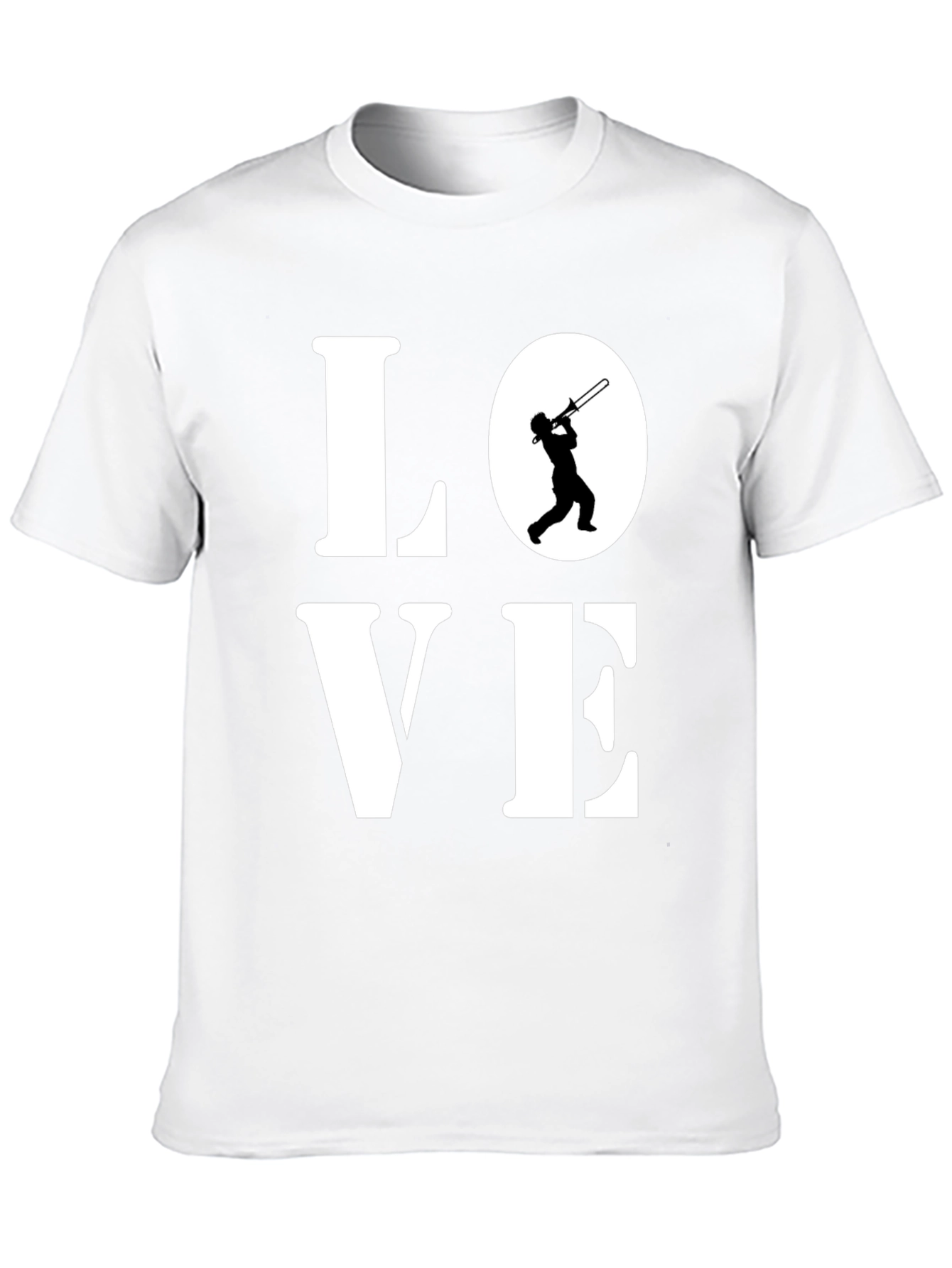 Black Love Trombone T-Shirt - Music Lover Tee view 10