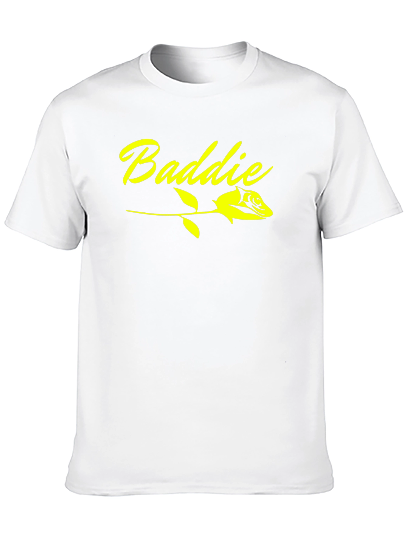 Black Baddie Rose Graphic Tee - Black Cotton T-Shirt view 10