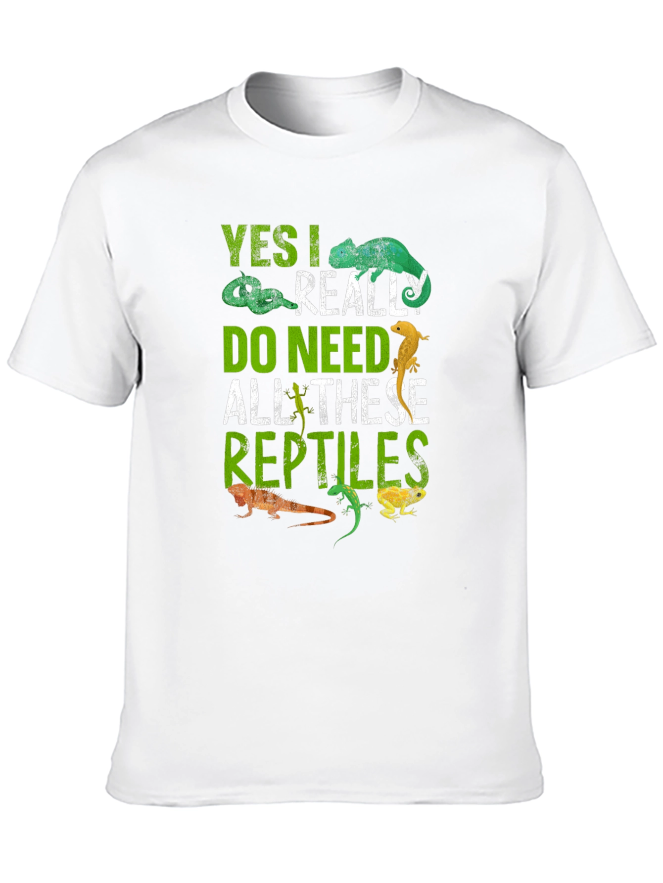 Black Reptile Lover T-Shirt - Yes I Really Do Need All These Reptiles view 10