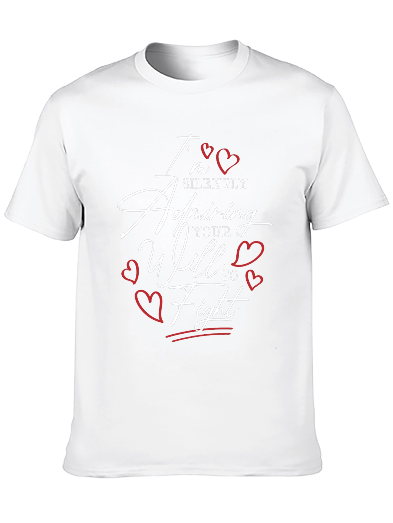 Black Admiring Your Will to Fight Graphic Tee view 10