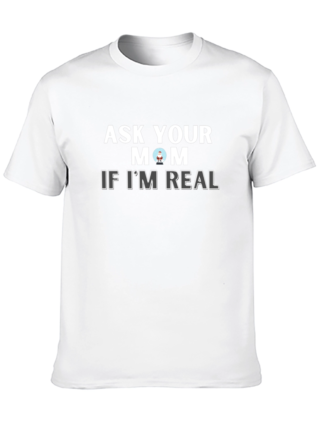 Black Ask Your Mom If I'm Real Graphic Tee - Black view 10
