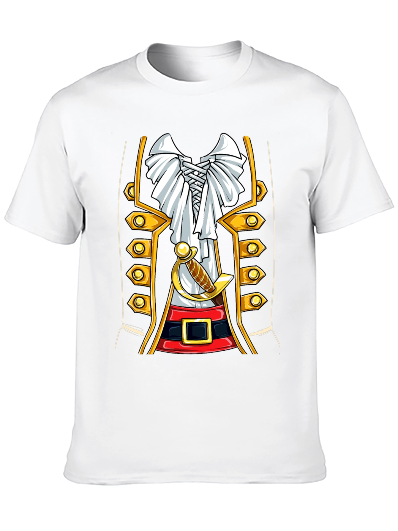 Black Pirate Costume T-Shirt - Party Ready view 10