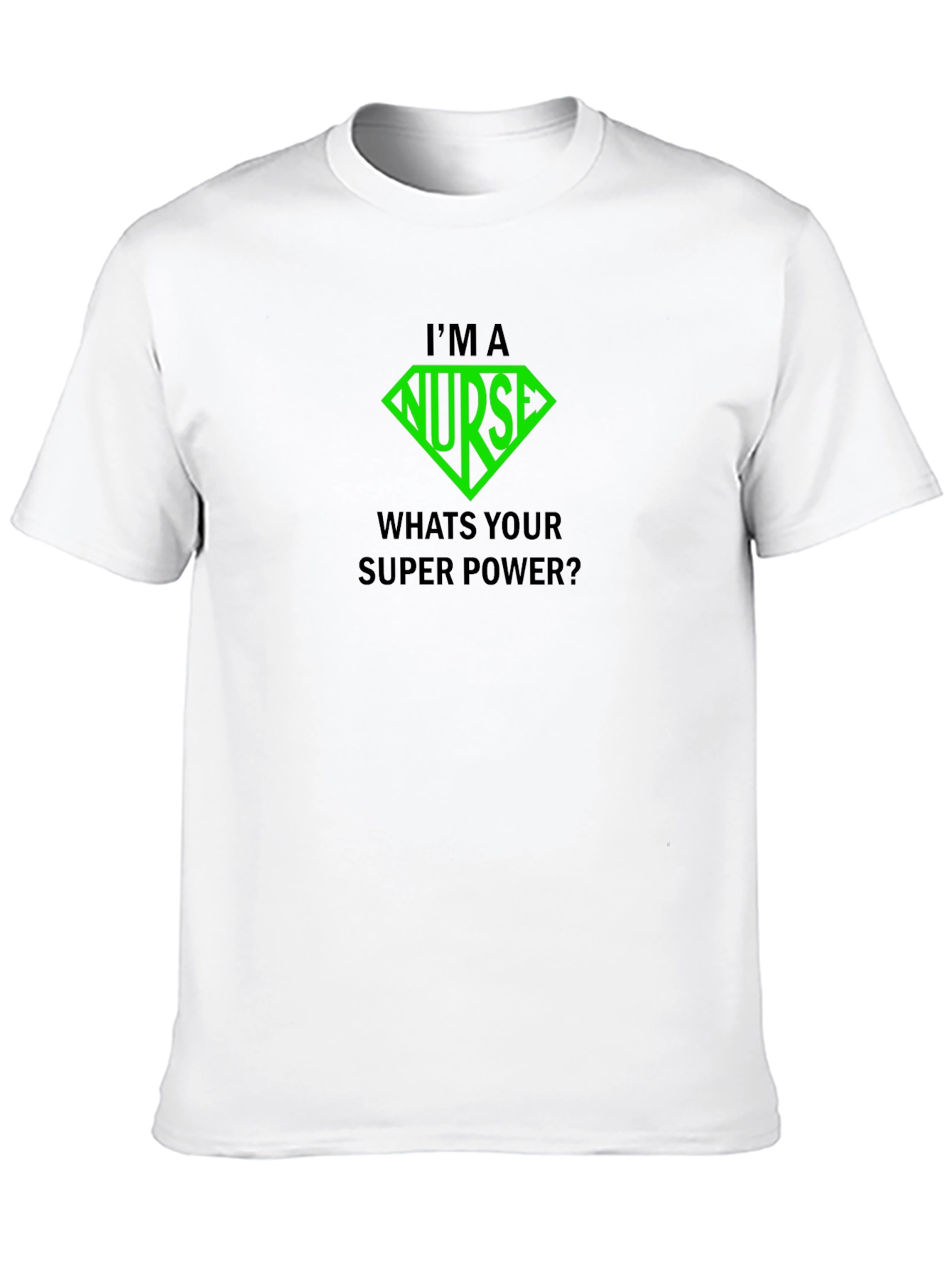Black Nurse Super Power T-Shirt - Black view 10