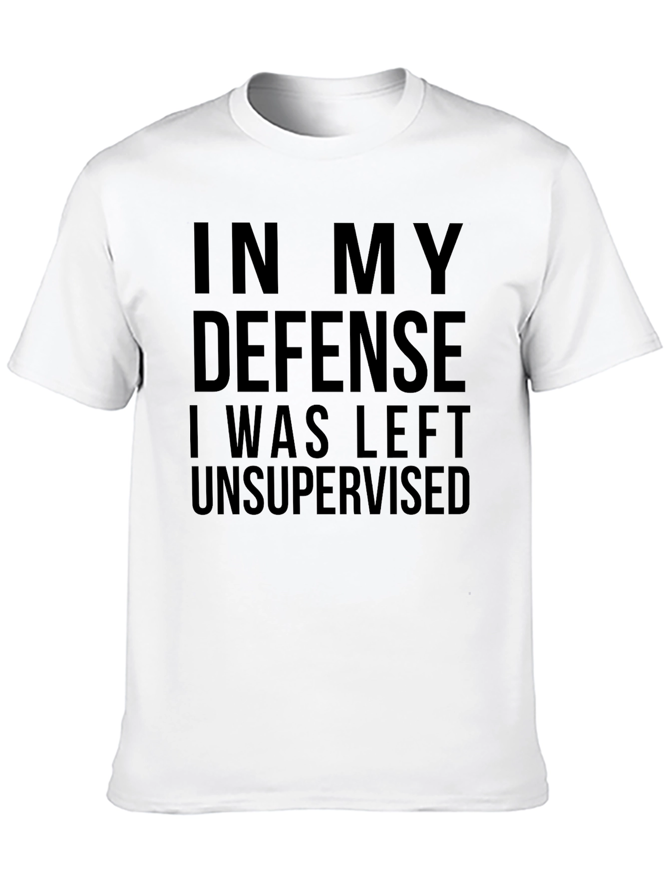 Black In My Defense Unsupervised Graphic Tee view 10