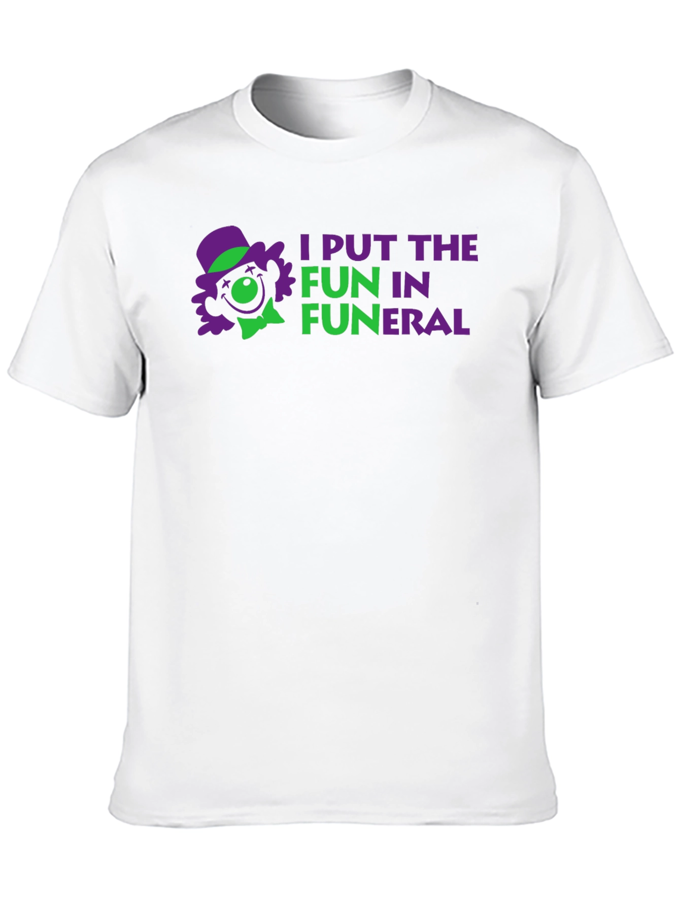 Black I Put the Fun in Funeral Black T-Shirt view 10