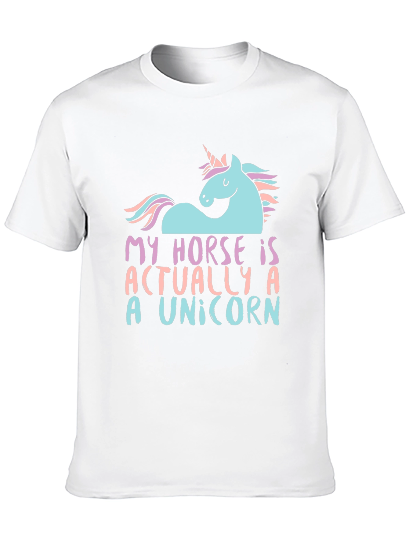 Black Unicorn Horse Graphic T-Shirt - Funny Novelty Tee view 10