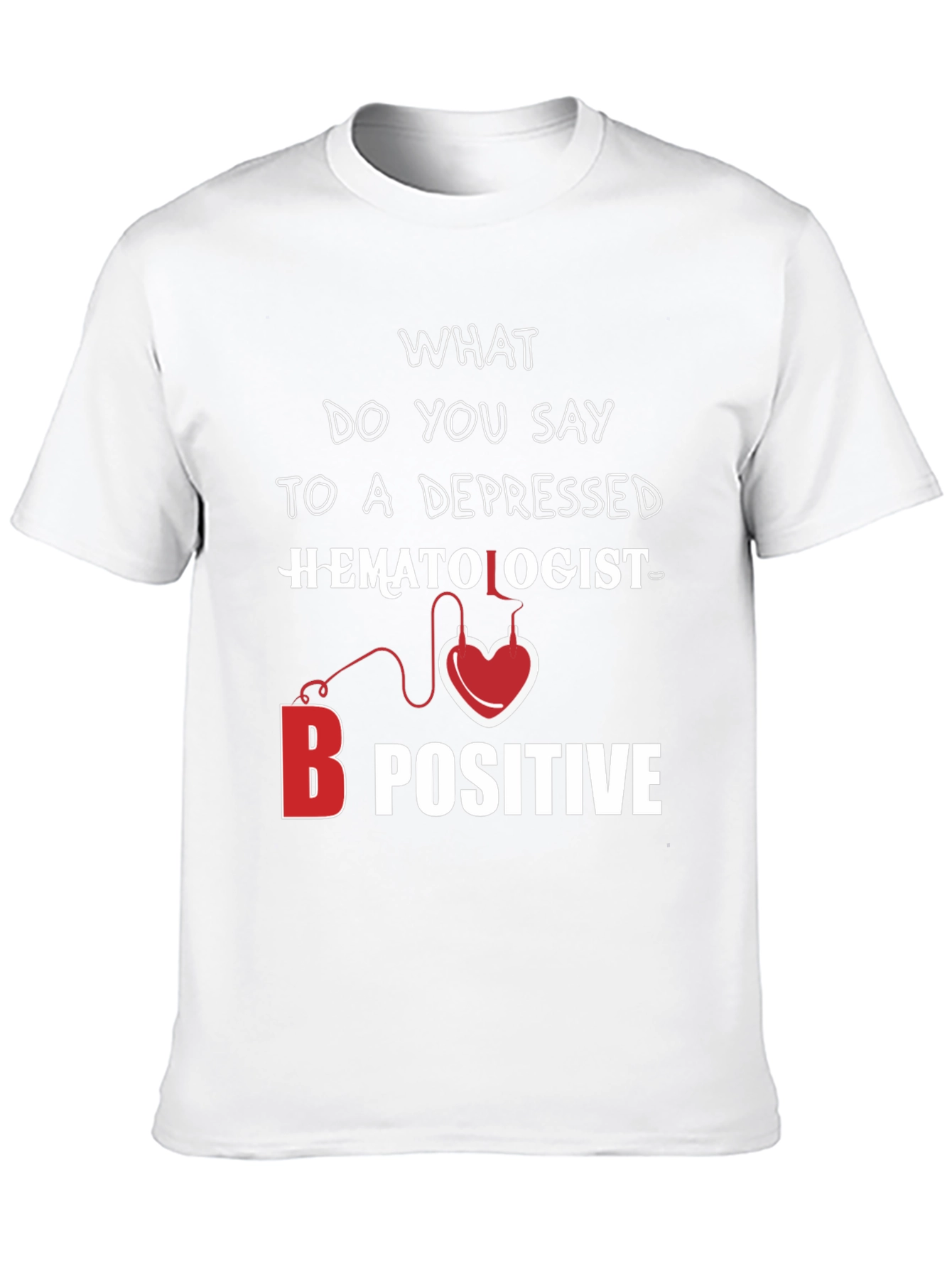 Black Hematologist B Positive T-Shirt view 10