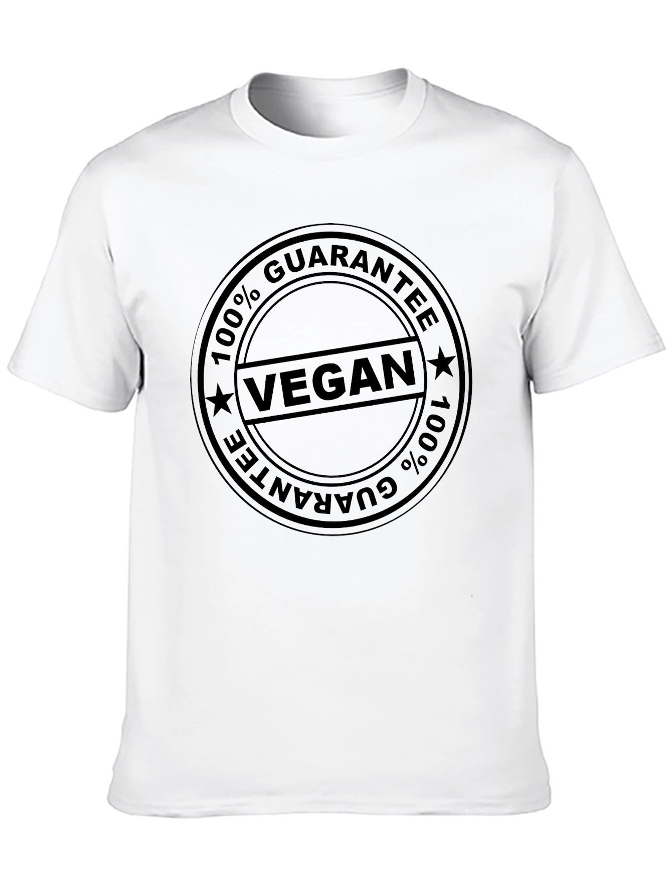 Black Vegan 100% Guarantee T-Shirt - Unisex view 10