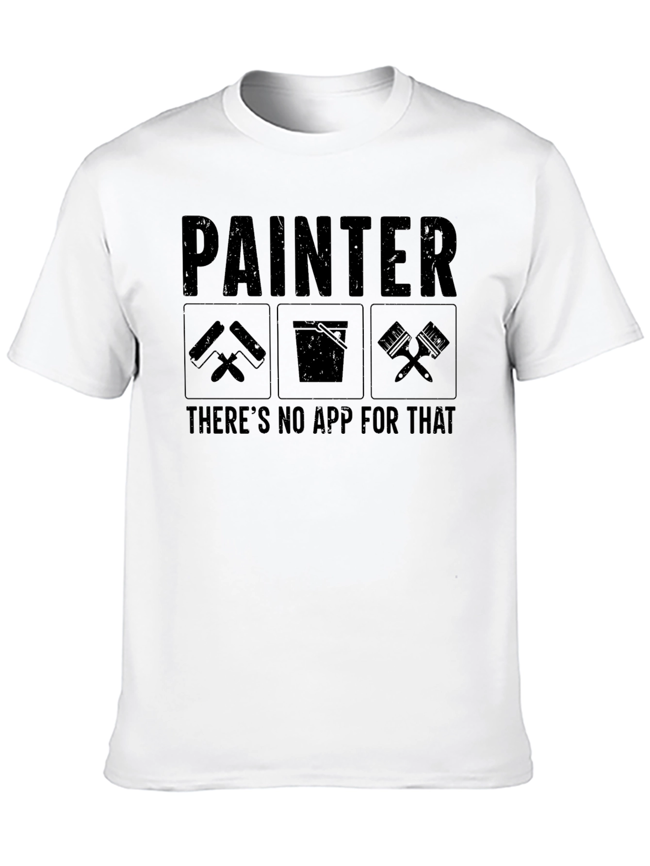 Black Painter There's No App for That Graphic T-Shirt view 10