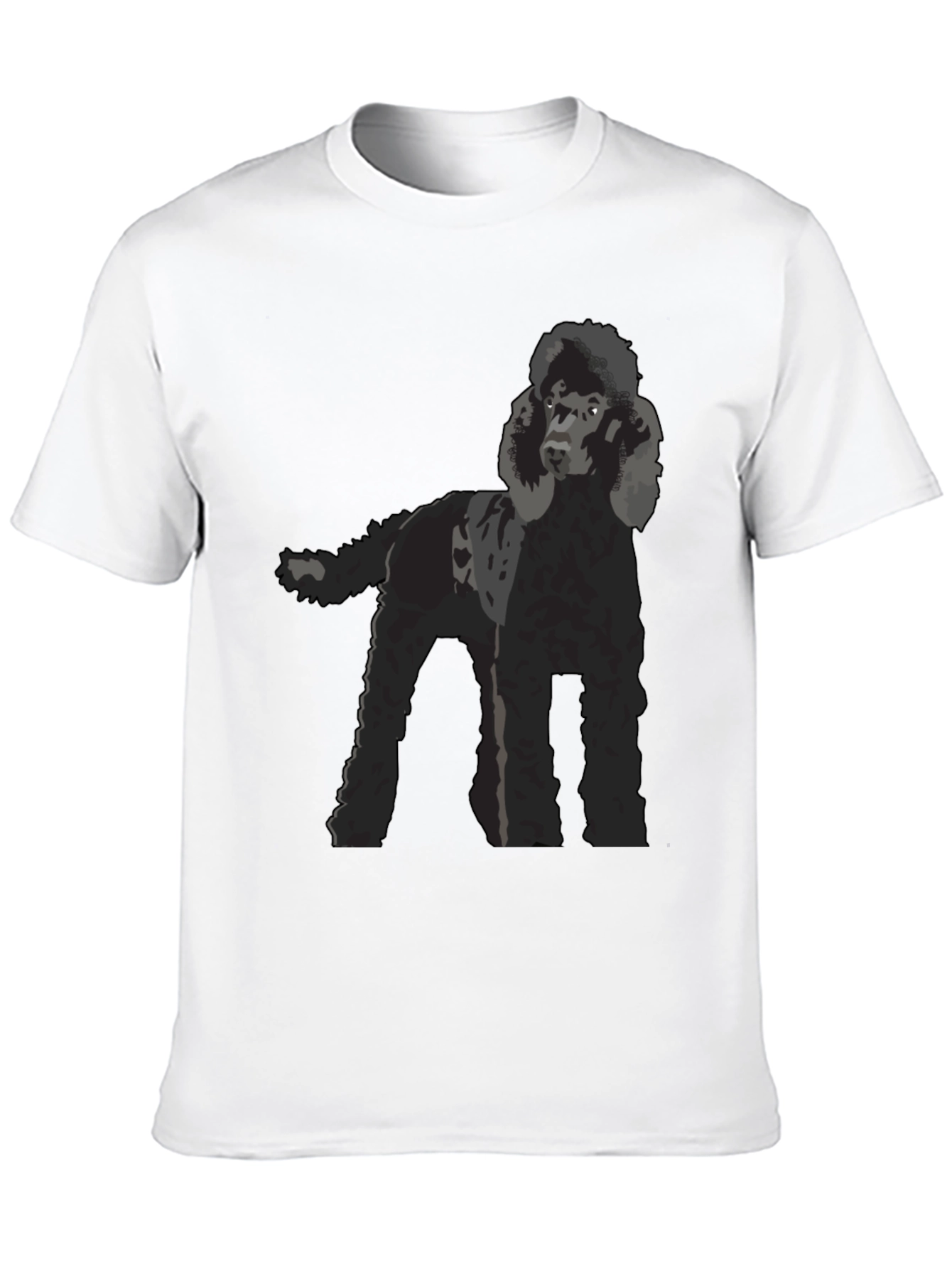 Black Poodle Graphic T-Shirt - Black Dog Lover Tee view 10