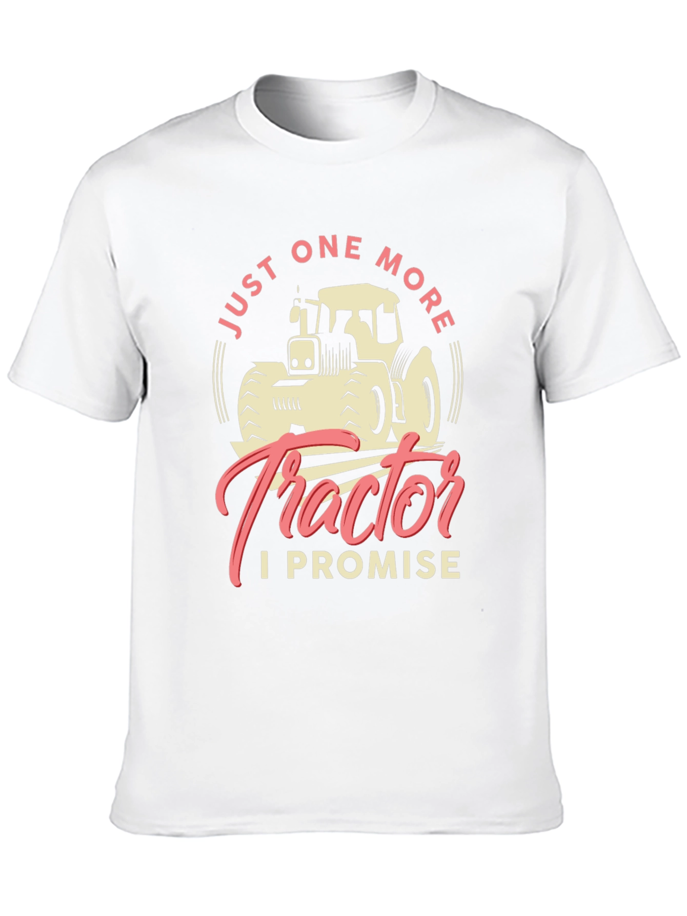 Black Just One More Tractor T-Shirt view 10