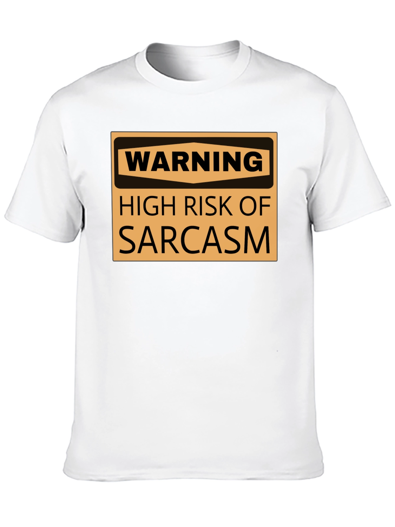 Black Warning Sarcasm T-Shirt - High Risk Humor Tee view 10