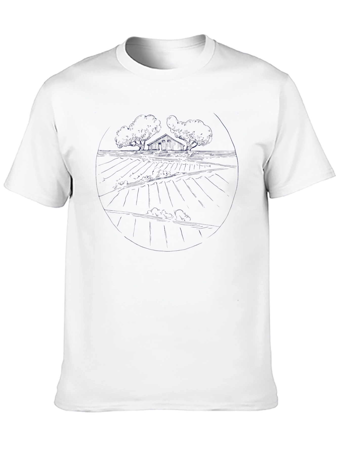 Black Men's Black Graphic Tee - Nature Inspired Design view 10