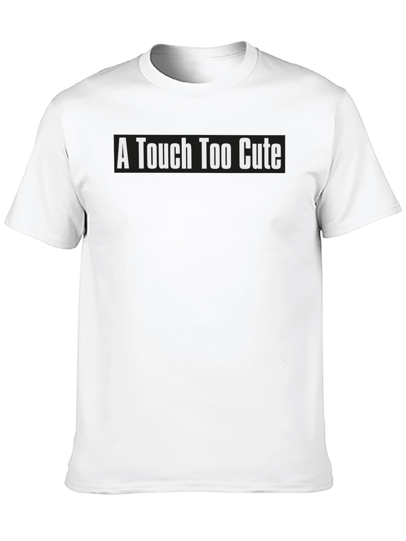 Black A Touch Too Cute Graphic Tee - Soft Cotton Blend view 10