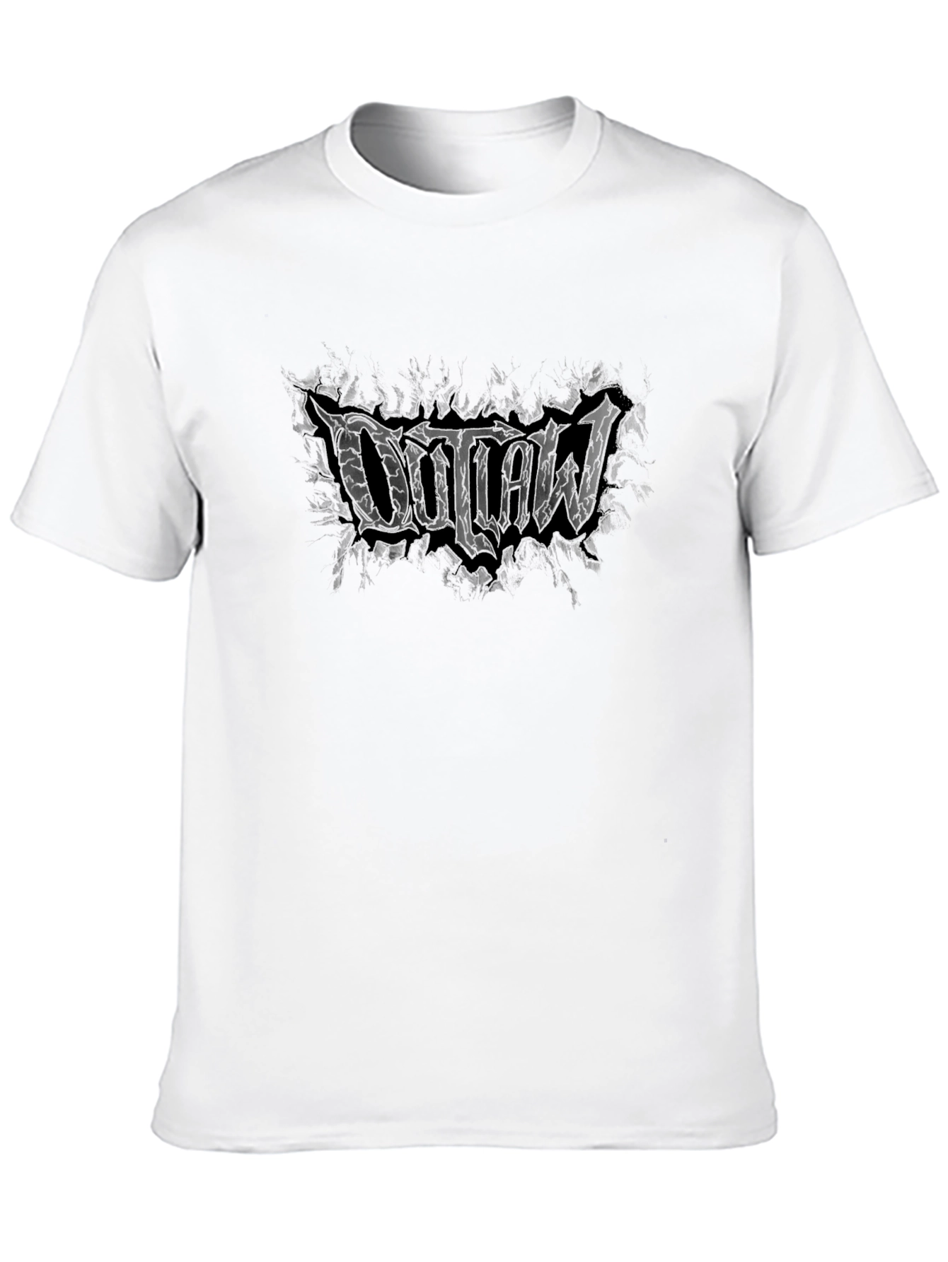 Black Outlaw Graphic Black T-Shirt view 10