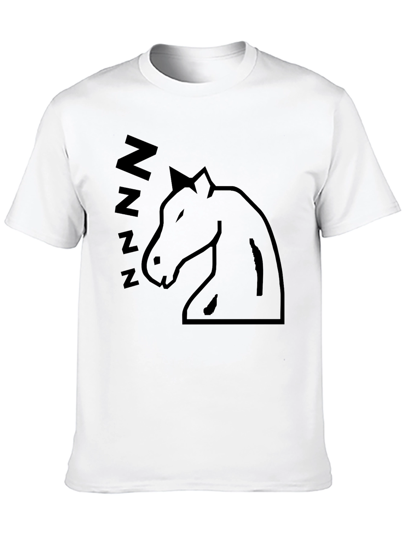 Black Sleeping Horse Graphic T-Shirt - Black view 10