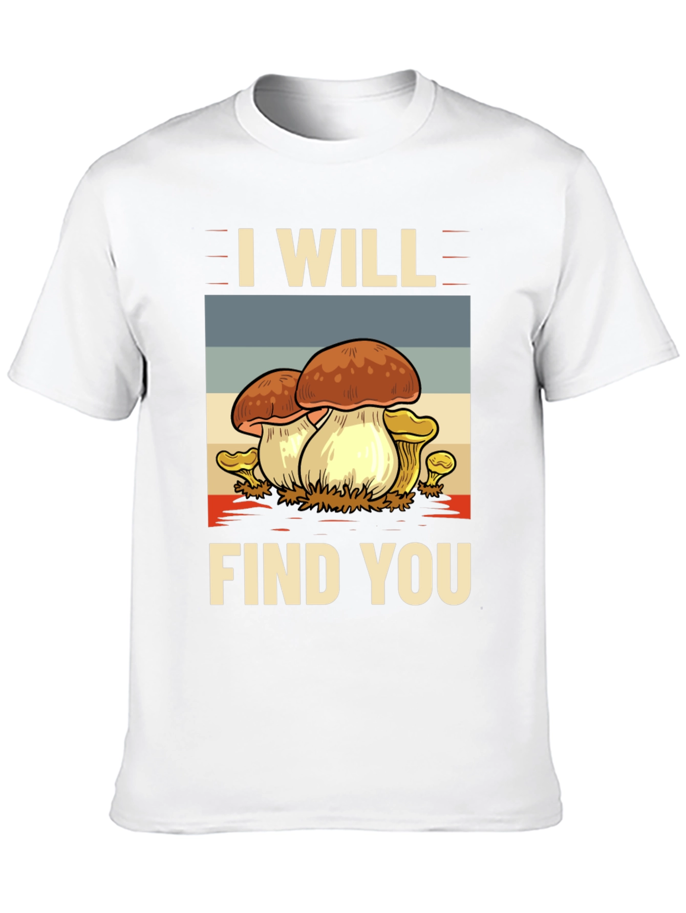 Black Mushroom Hunter T-Shirt - I Will Find You view 10