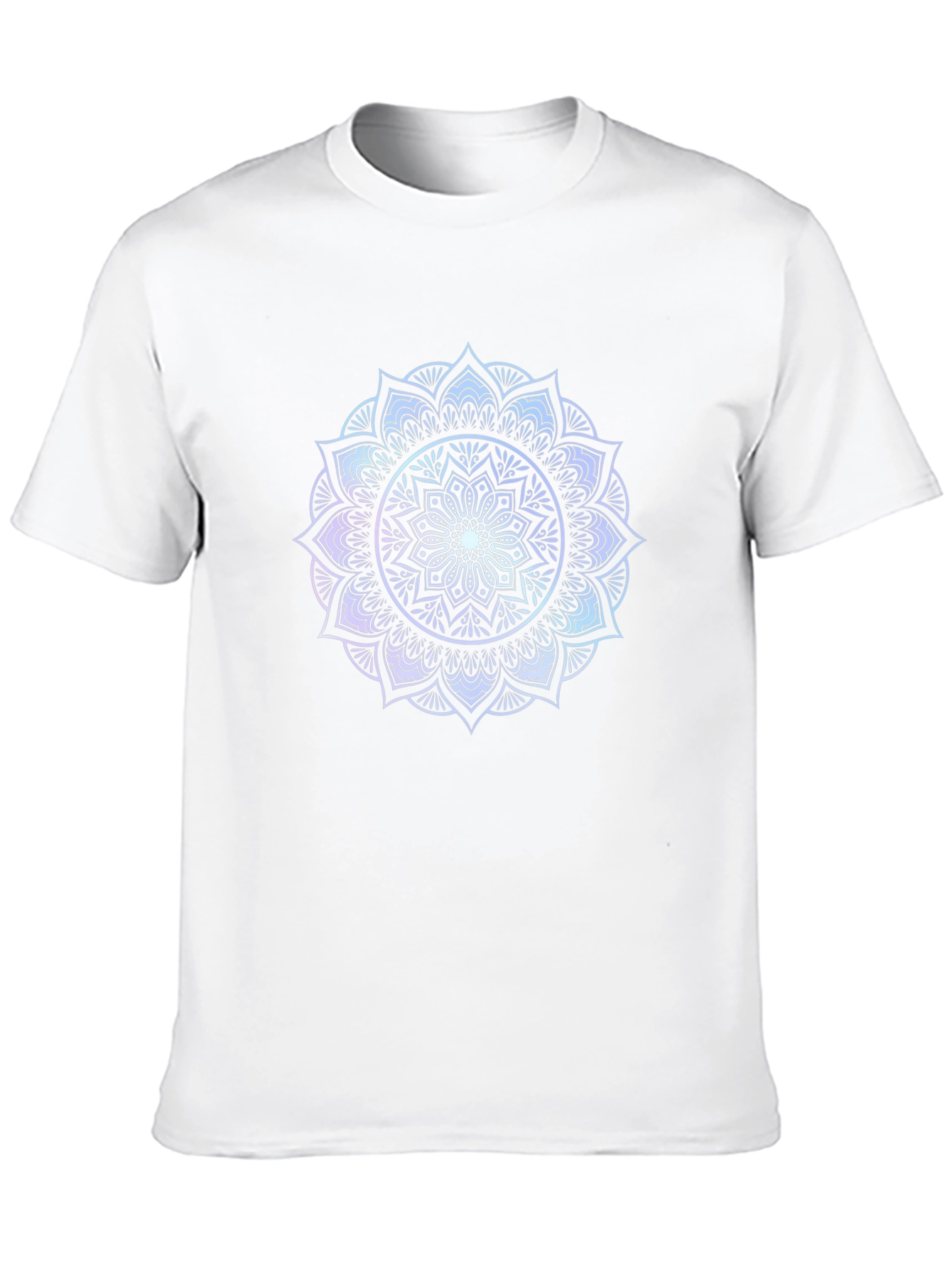 Black Mandala Print Black T-Shirt view 10