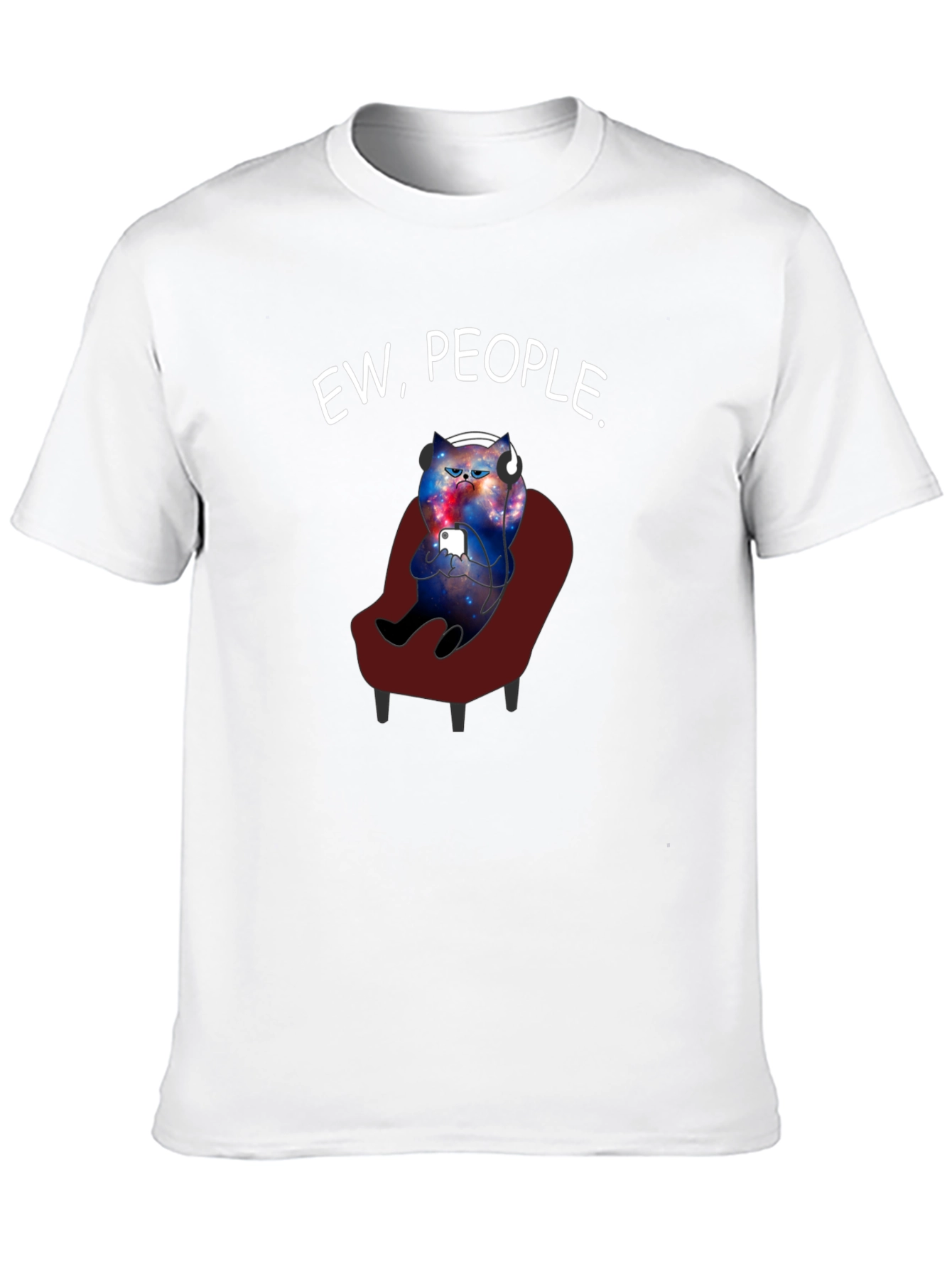 Black Ew People Cat T-Shirt view 10