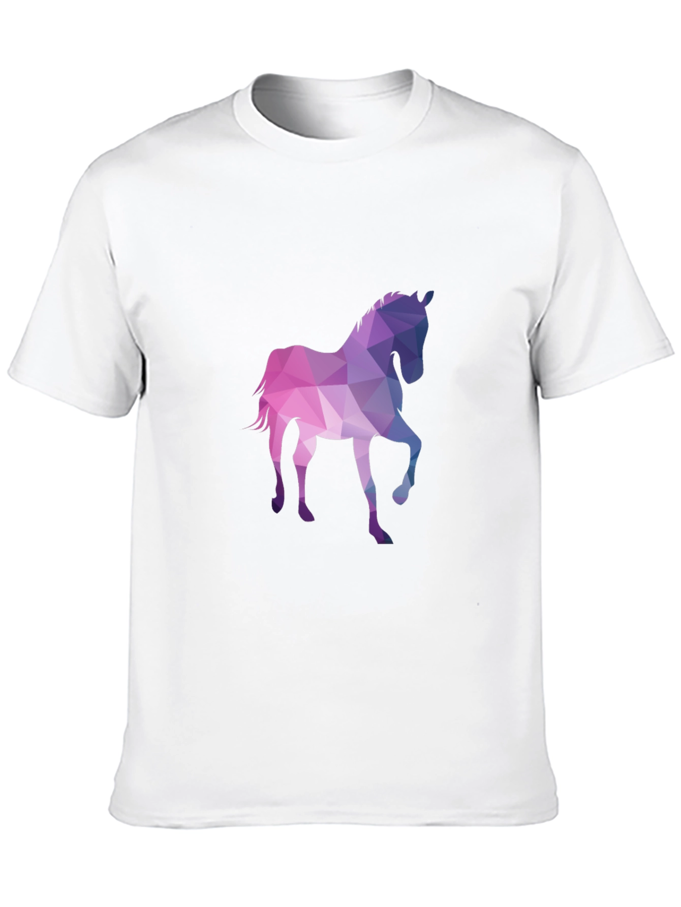 Black Geometric Horse Graphic Tee view 10