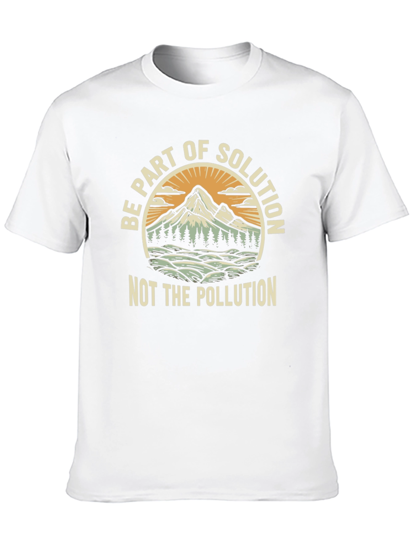 Eco-Friendly "Be Part of Solution" Graphic Tee - 10